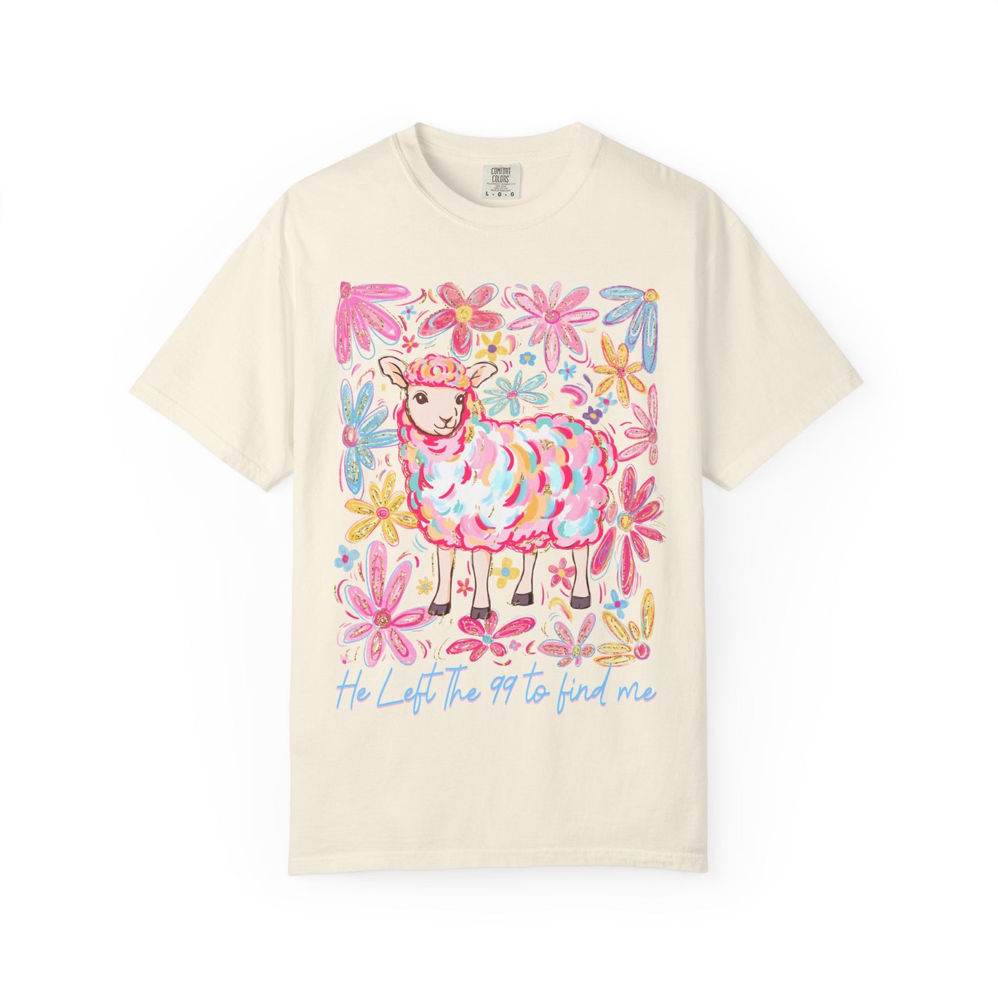 Whimsical Floral Sheep T-Shirt – Soft Unisex Tee, Perfect for Nature Lovers, Easter, Spring Celebrations, Gift for Her, Casual Wear