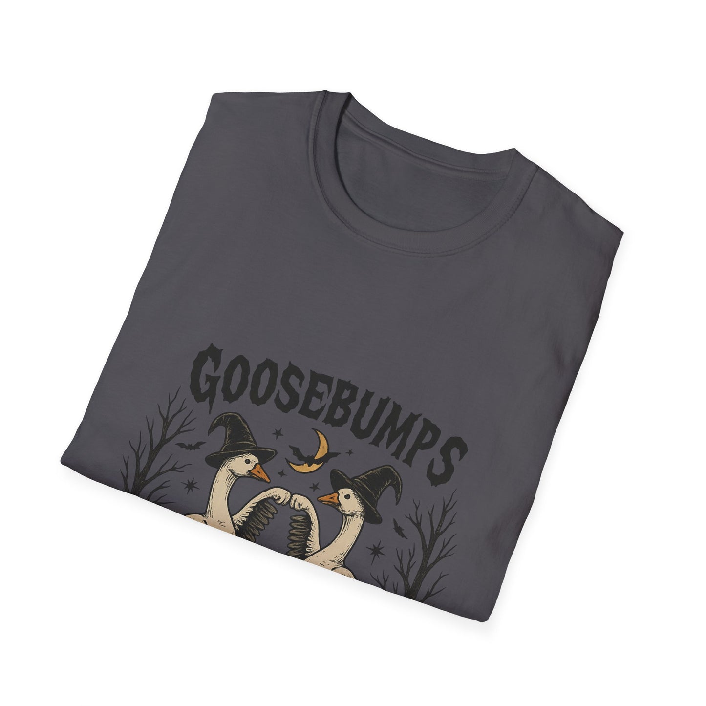 Goosebumps Halloween Unisex Softstyle T-Shirt - Spooky Shirt, Halloween Costume, Gift for Her, Halloween Party, Fall Fashion