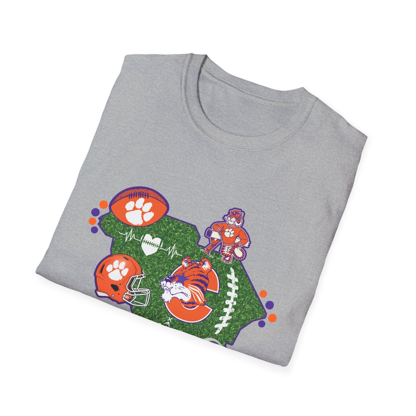 Clemson Pride Unisex Softstyle T-Shirt, Sports Fan Tee, South Carolina Apparel, Game Day Shirt, College Alumni Gift, Casual Wear