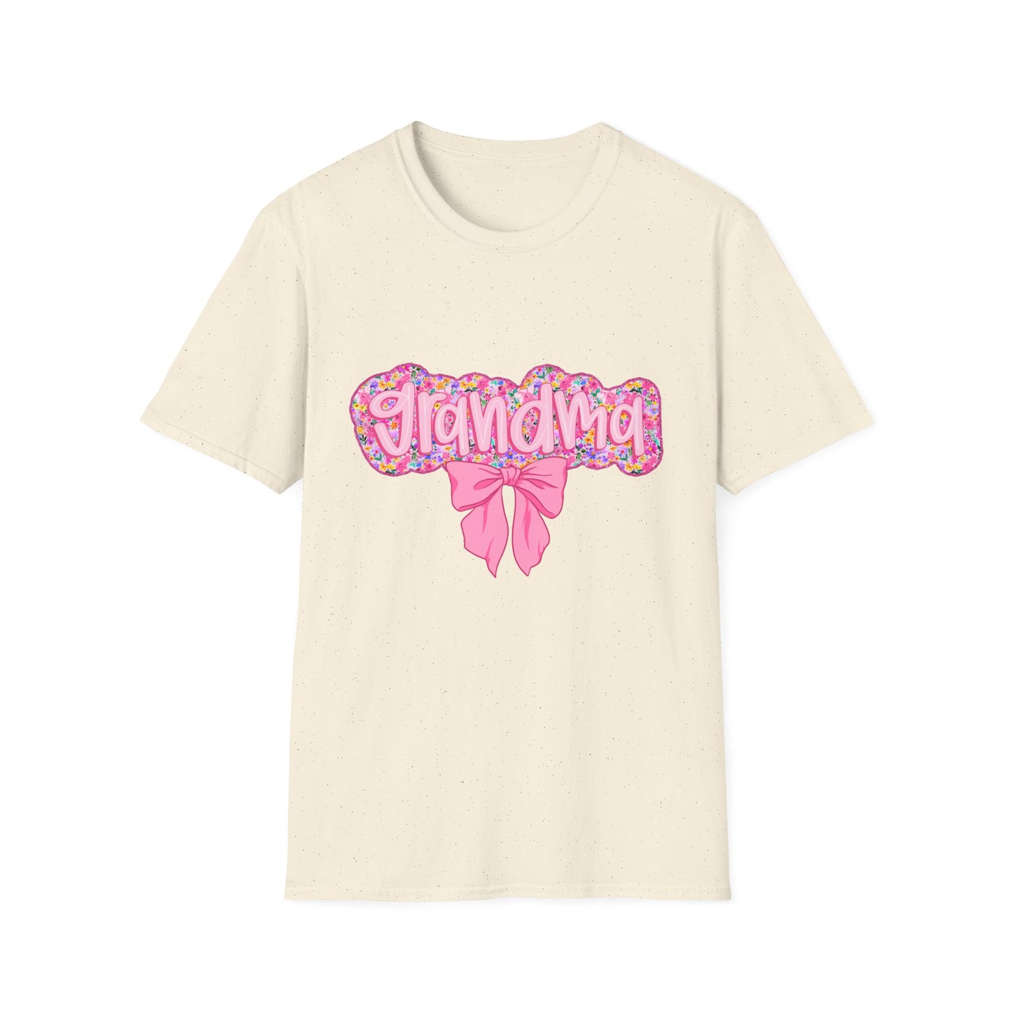 Grandma Floral Graphic T-Shirt | Gift for Grandma | Softstyle Tee for Family Celebrations, Mother's Day Gift, Casual Wear