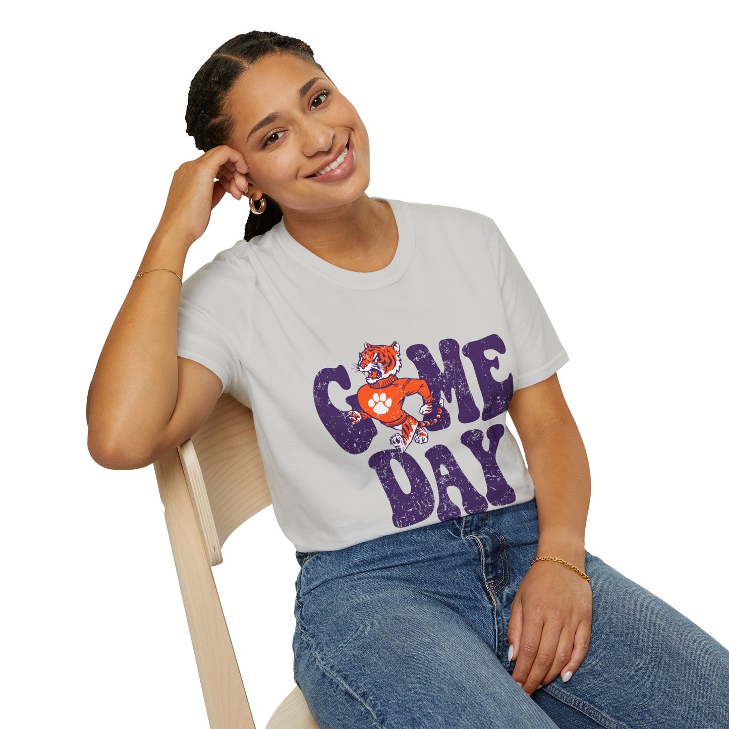Game Day T-Shirt for Fans, Unisex Softstyle Tee, Sportswear, Tailgate Shirt, College Football Shirt