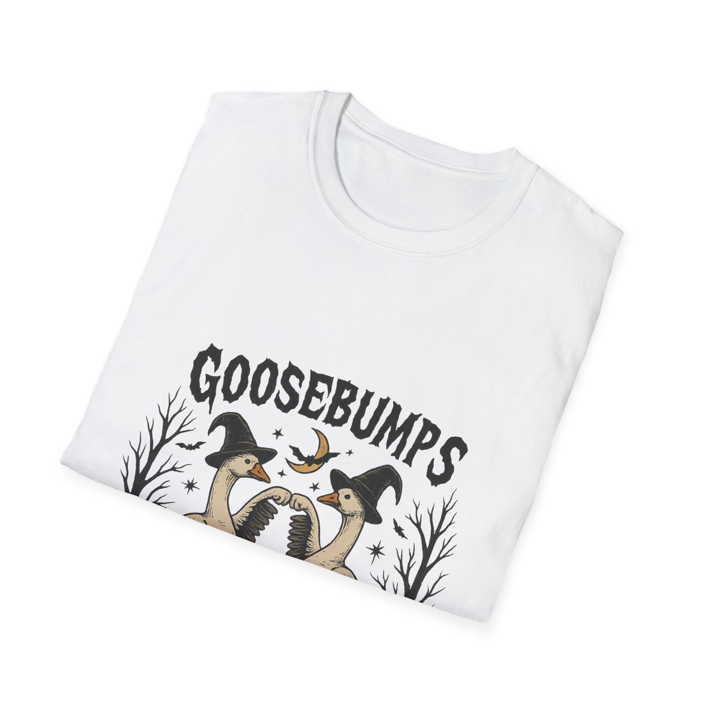 Goosebumps Halloween Unisex Softstyle T-Shirt - Spooky Shirt, Halloween Costume, Gift for Her, Halloween Party, Fall Fashion