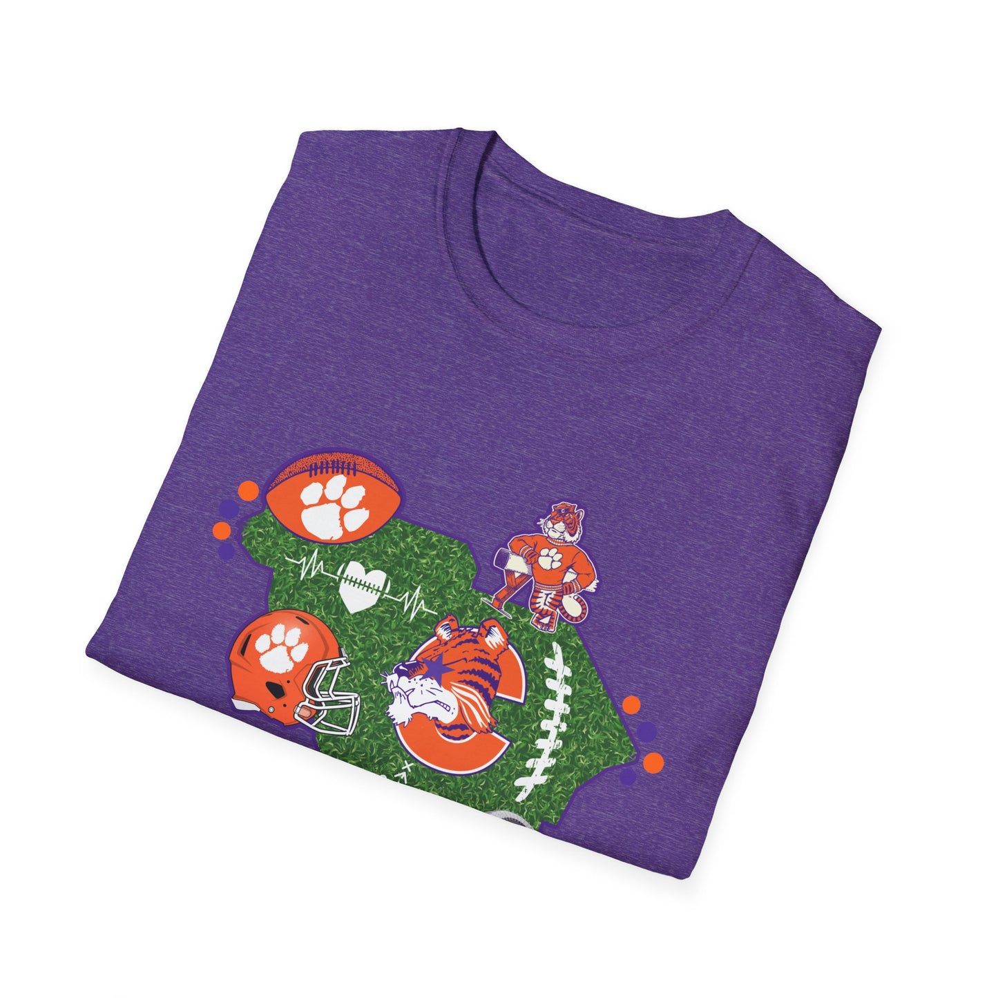 Clemson Pride Unisex Softstyle T-Shirt, Sports Fan Tee, South Carolina Apparel, Game Day Shirt, College Alumni Gift, Casual Wear
