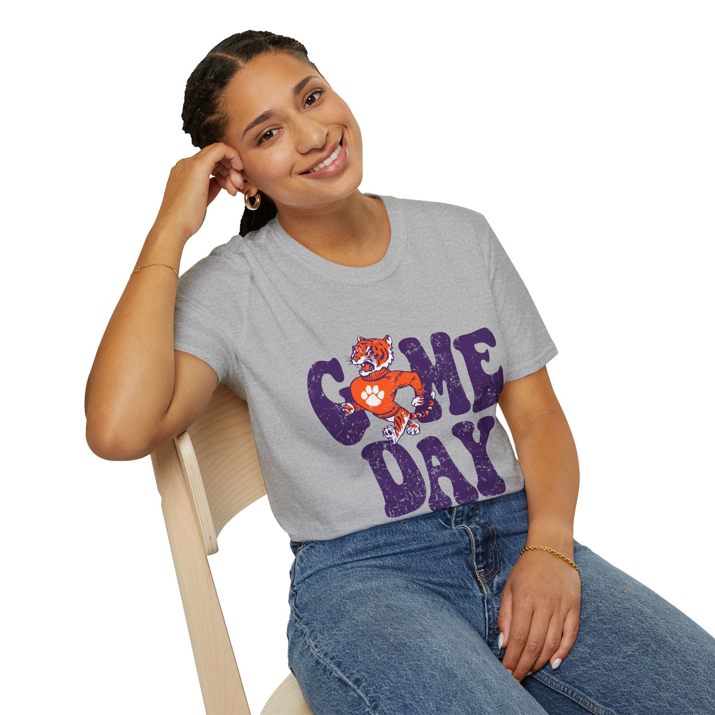 Game Day T-Shirt for Fans, Unisex Softstyle Tee, Sportswear, Tailgate Shirt, College Football Shirt