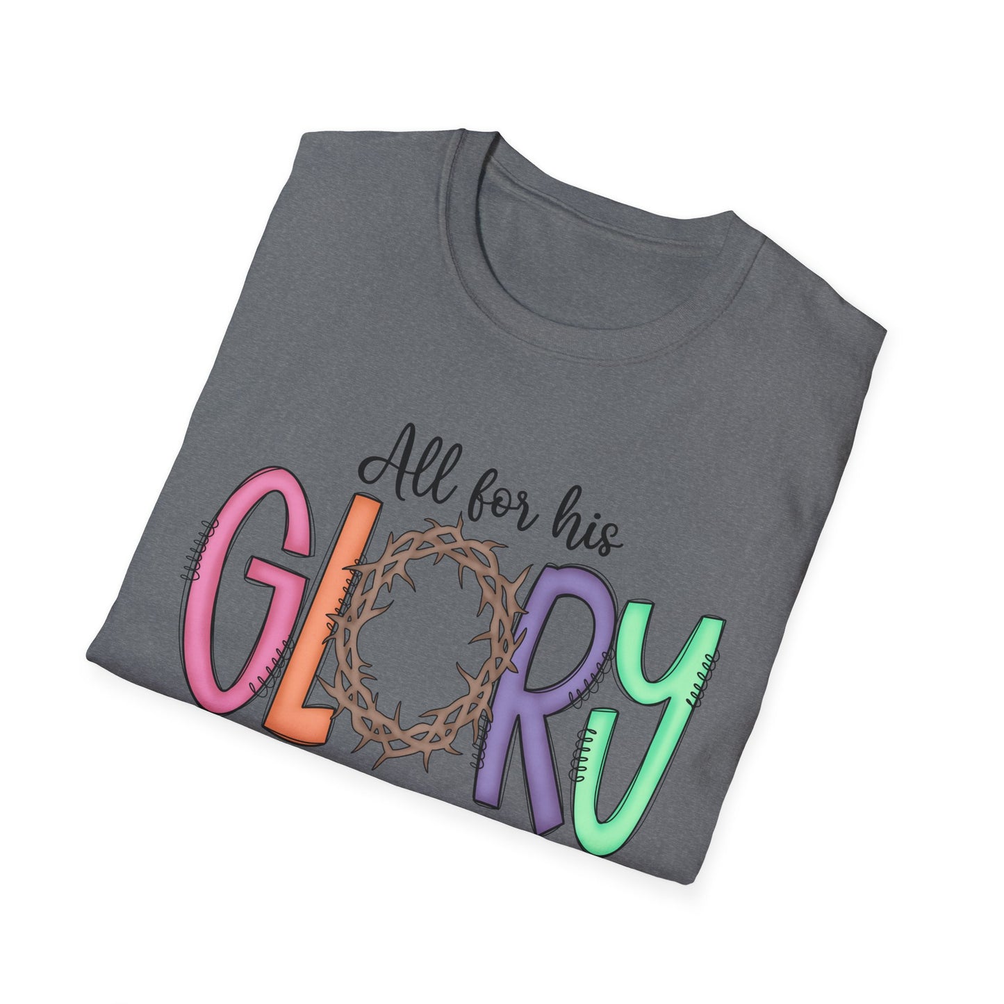 Colorful Faith T-Shirt | Unisex Softstyle Tee | Religious Apparel | Gifts for Men & Women | Inspirational Shirt | Casual Wear