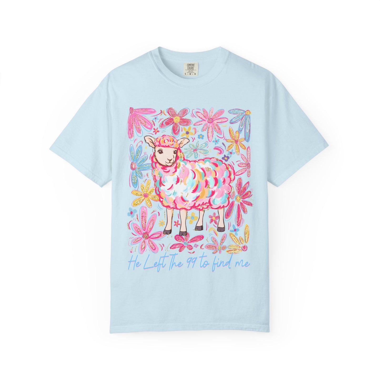 Whimsical Floral Sheep T-Shirt – Soft Unisex Tee, Perfect for Nature Lovers, Easter, Spring Celebrations, Gift for Her, Casual Wear