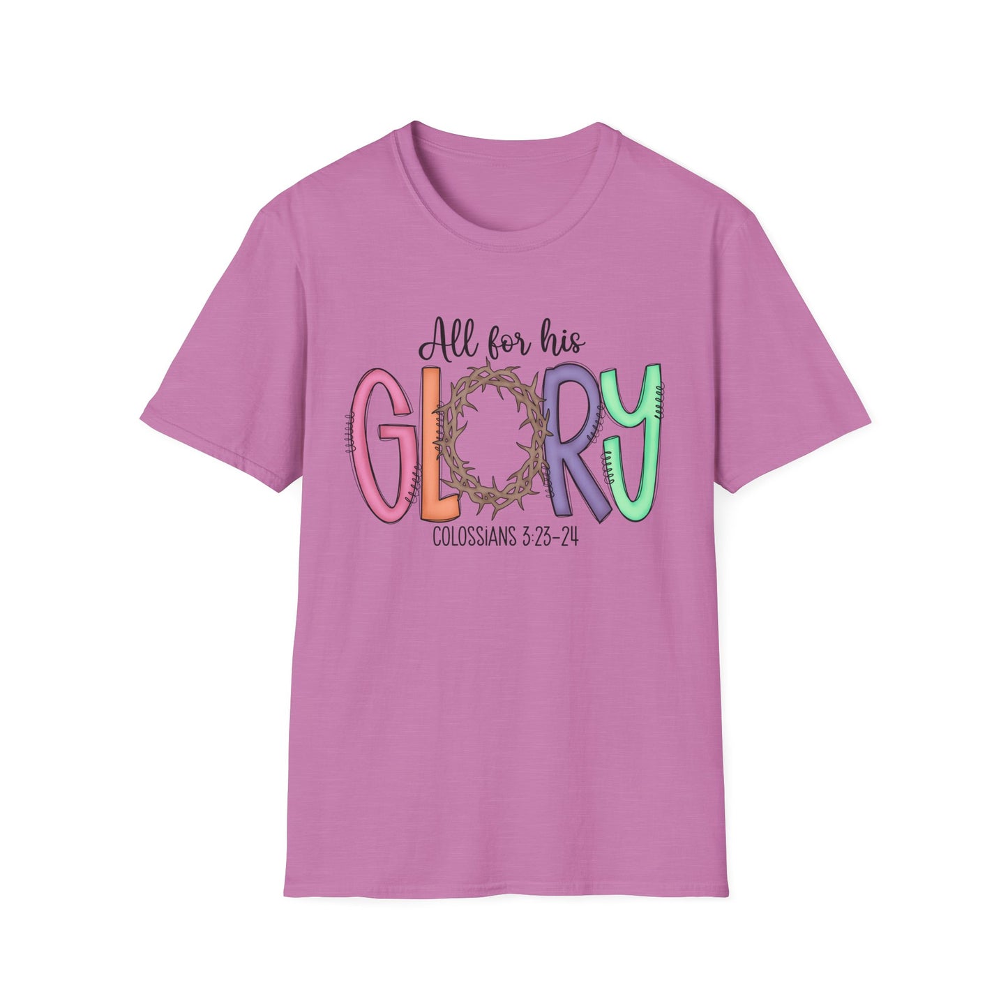 Colorful Faith T-Shirt | Unisex Softstyle Tee | Religious Apparel | Gifts for Men & Women | Inspirational Shirt | Casual Wear