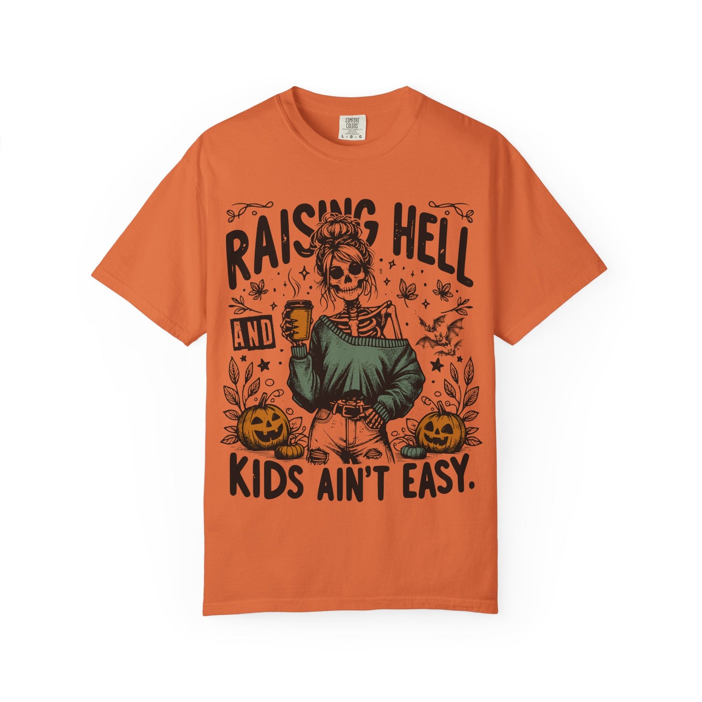 Skeleton Mom Raising Hell T-Shirt