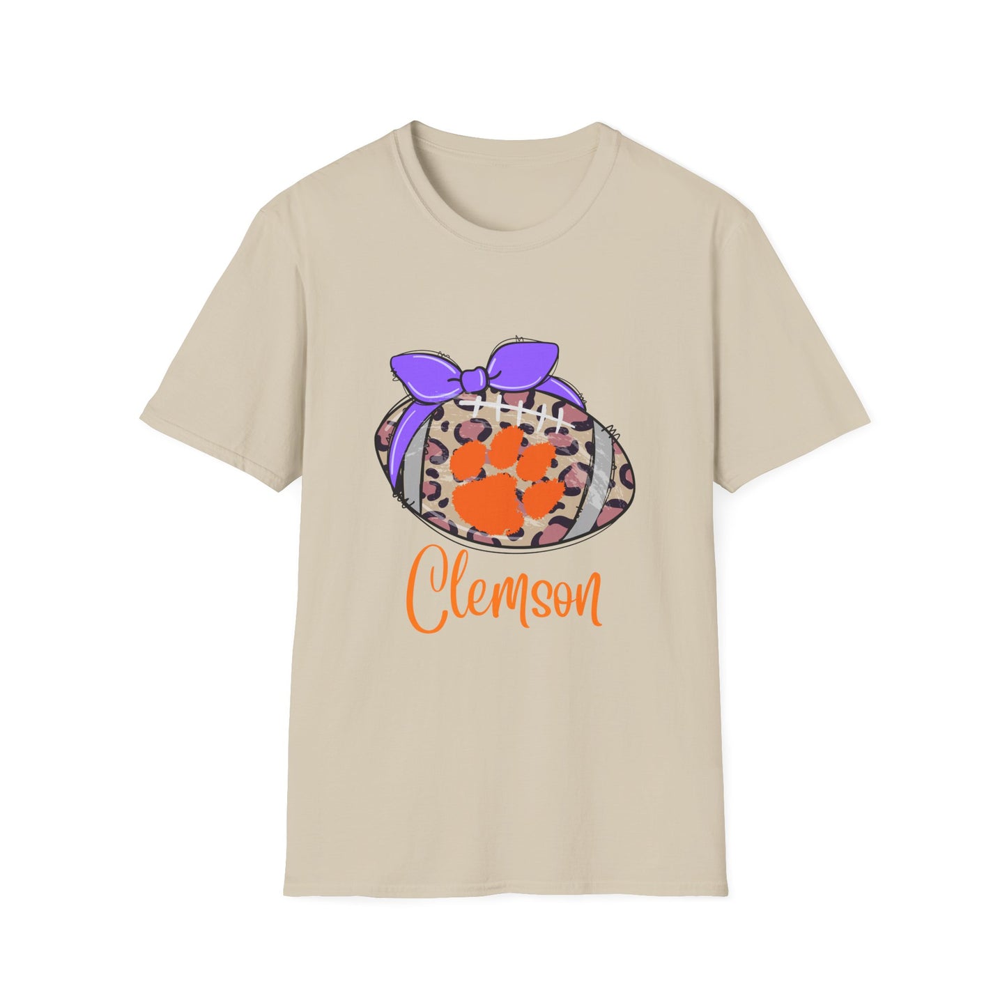 Tiger Leopard Print T-Shirt | Unisex Softstyle Tee | Game Day Apparel, College Spirit Wear, Birthday Gift, Casual Outing