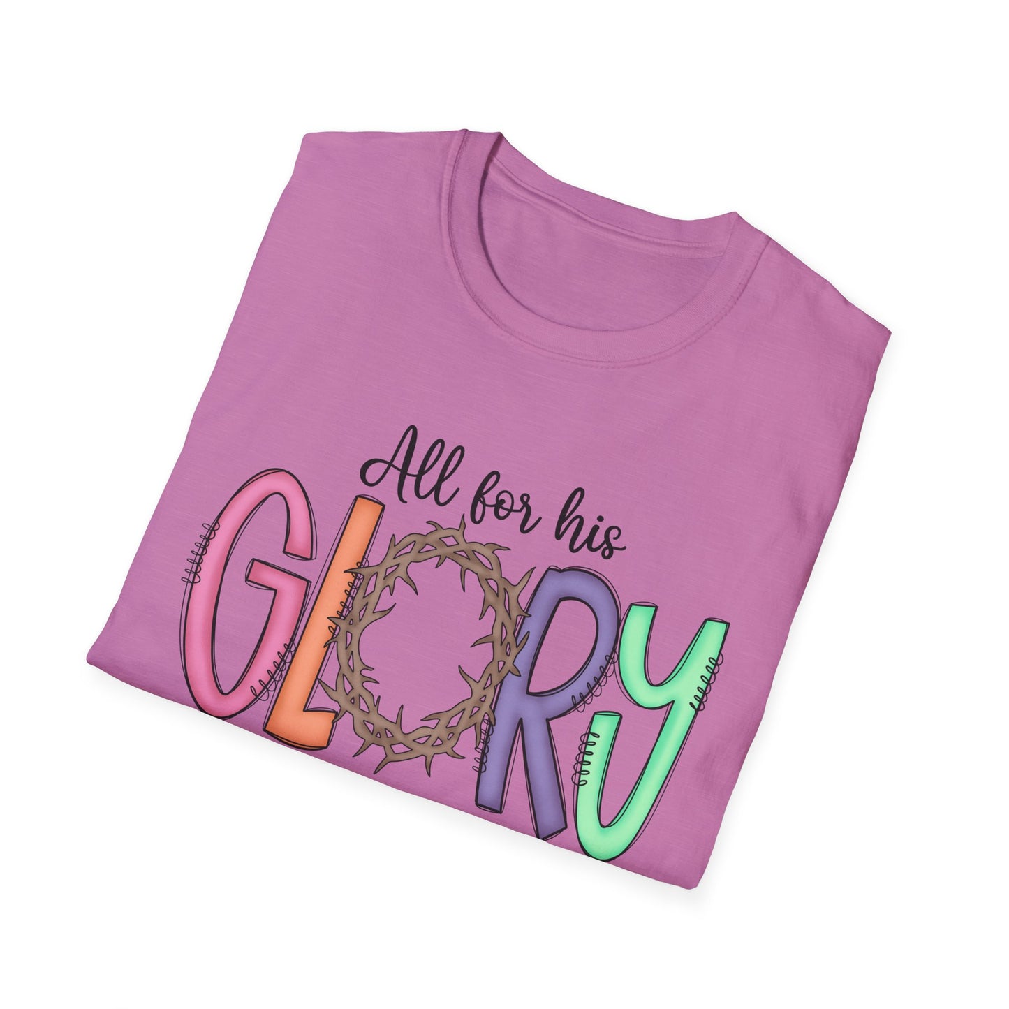Colorful Faith T-Shirt | Unisex Softstyle Tee | Religious Apparel | Gifts for Men & Women | Inspirational Shirt | Casual Wear