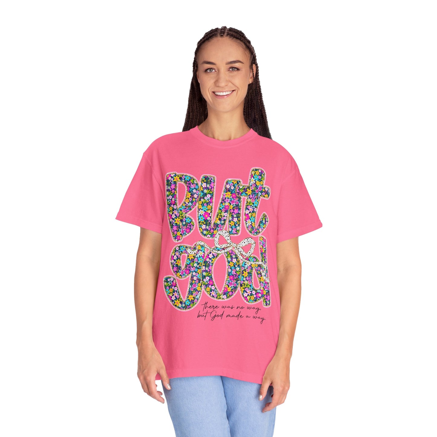 God Is Good Floral T-Shirt, Inspirational Tee, Gift for Him/Her, Faith-Based Apparel, Everyday Comfort