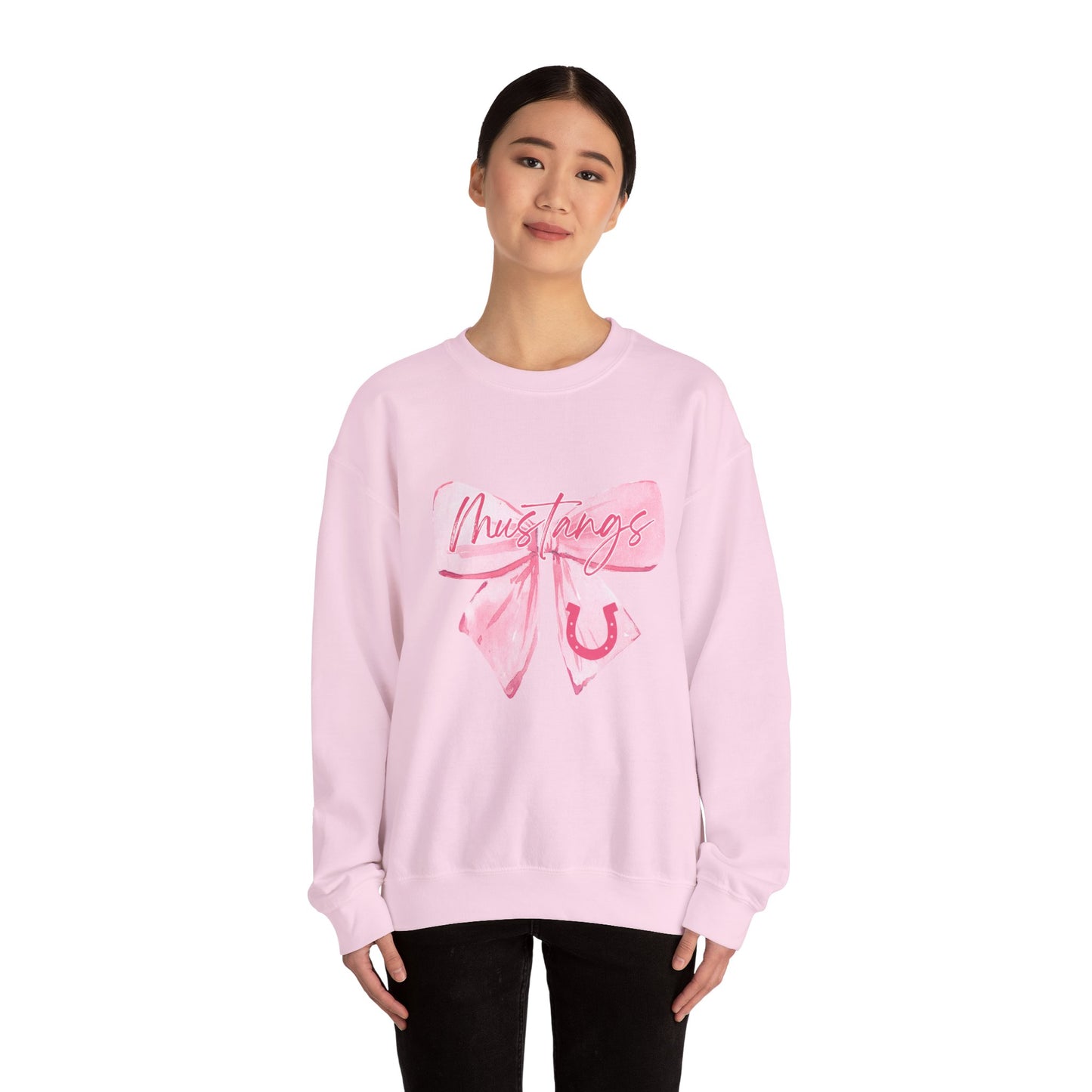 Chic Bow Graphic Crewneck Sweatshirt, Cozy Pullover, Casual Sweatshirt, Gift for Her, Lounge Wear