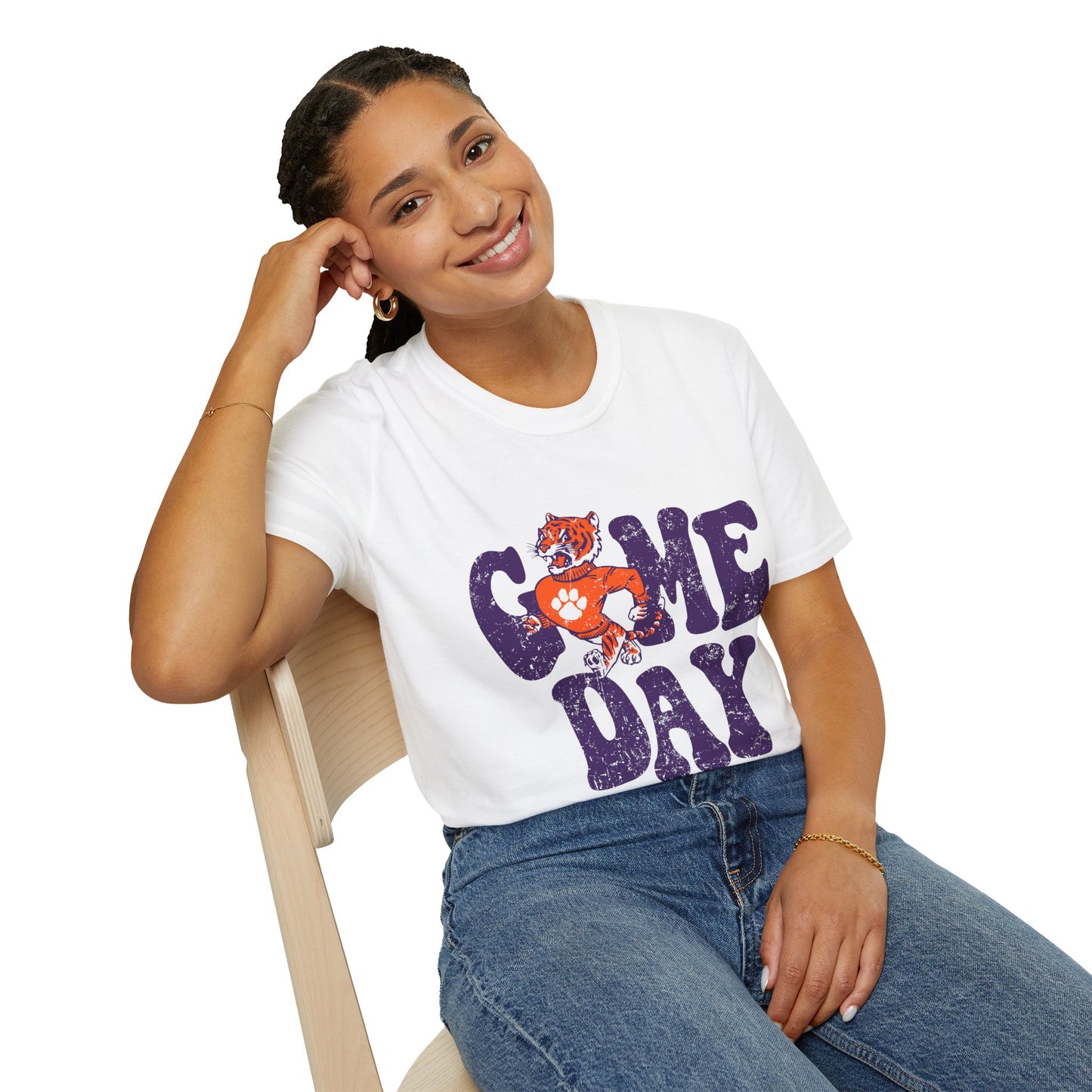 Game Day T-Shirt for Fans, Unisex Softstyle Tee, Sportswear, Tailgate Shirt, College Football Shirt