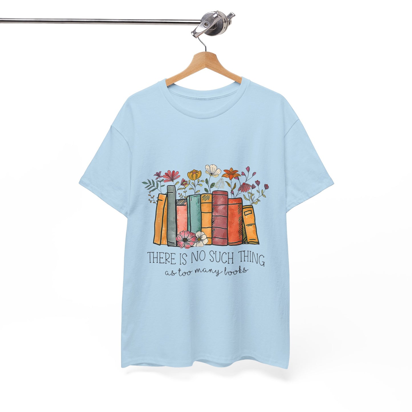 Book Lover's Unisex Heavy Cotton Tee, Cute Literary Gift, Reading T-shirt, Funny Book Design, Bookish Apparel, Cozy Gift for Readers