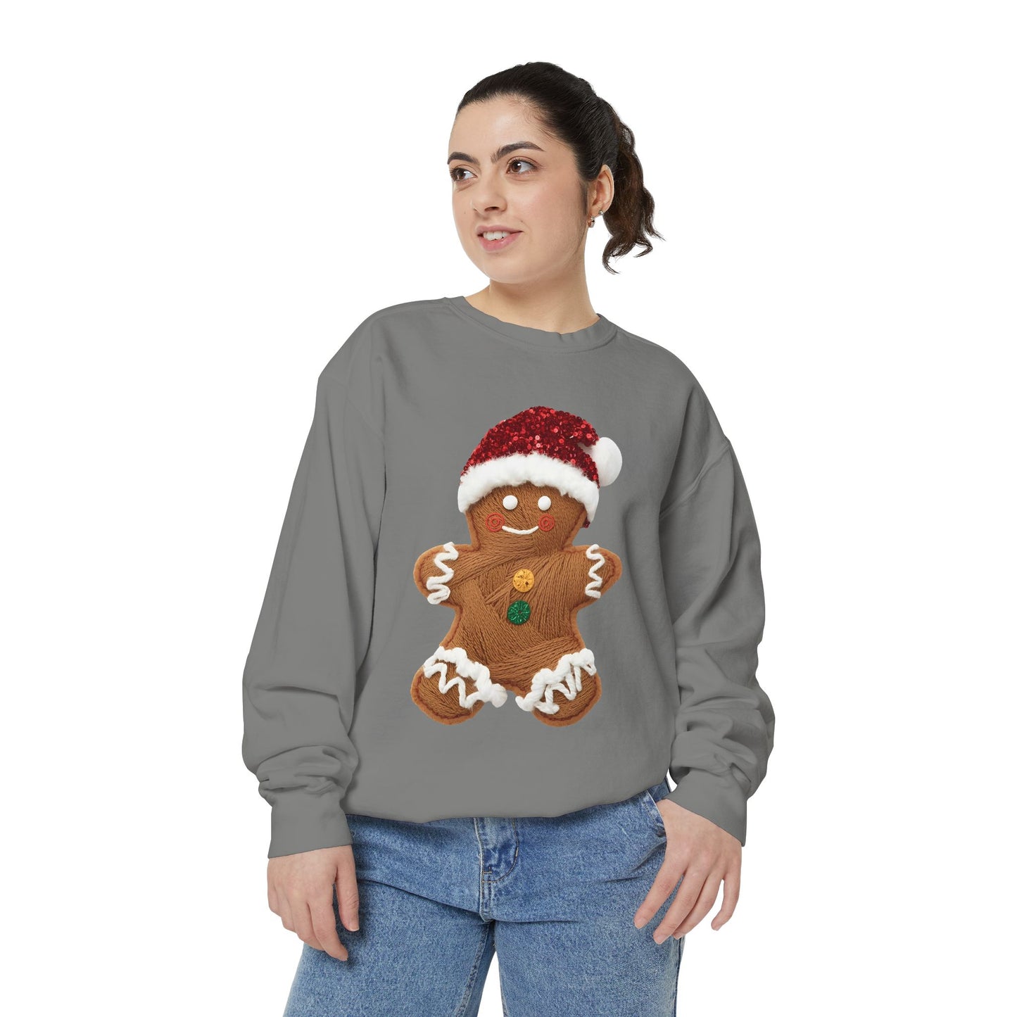 Gingerbread Christmas Sweatshirt Comfort Colors