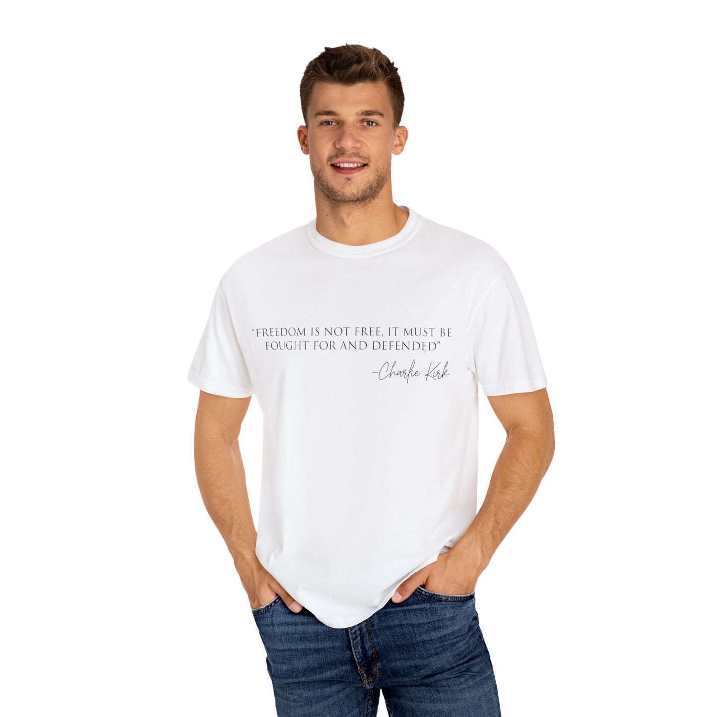 Freedom Quote Unisex T-Shirt, Motivational Tee, Gift for Activists, Casual Wear, Birthday Present, Statement Apparel