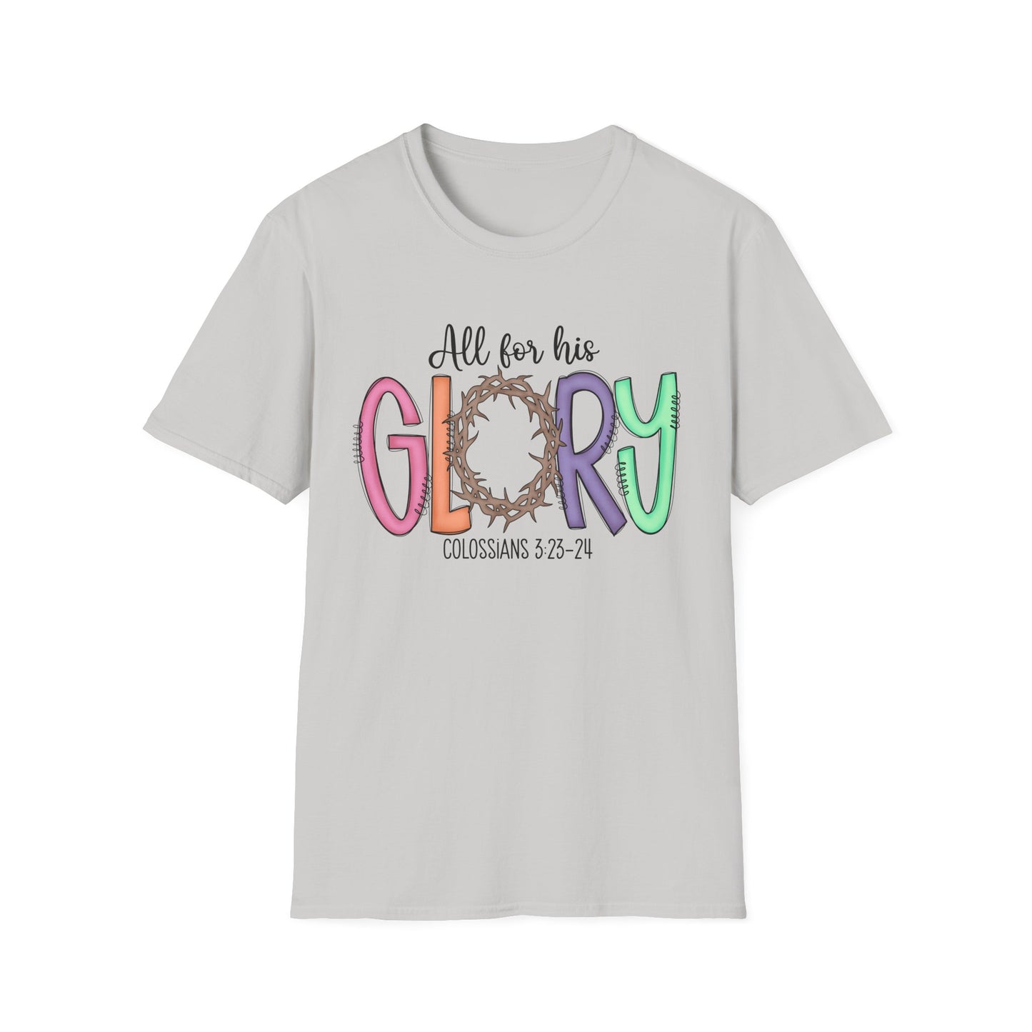 Colorful Faith T-Shirt | Unisex Softstyle Tee | Religious Apparel | Gifts for Men & Women | Inspirational Shirt | Casual Wear