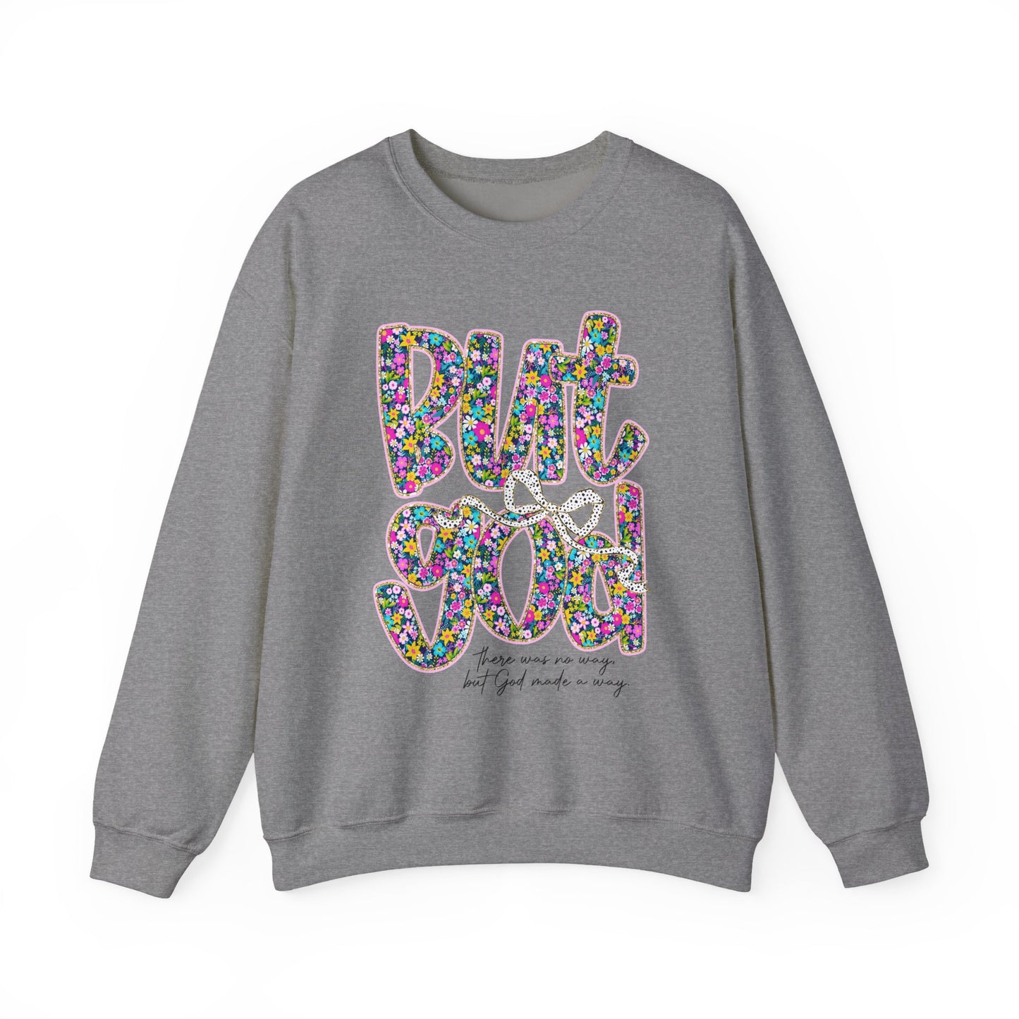 Colorful Floral Crewneck Sweatshirt - Motivational Gift for Friends, Cozy Lounge Wear, Unique Gift for Birthday, Inspirational