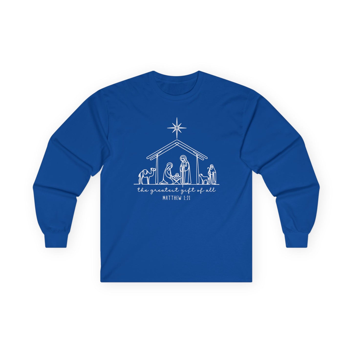 Unisex Christmas Long Sleeve Gildan Tee