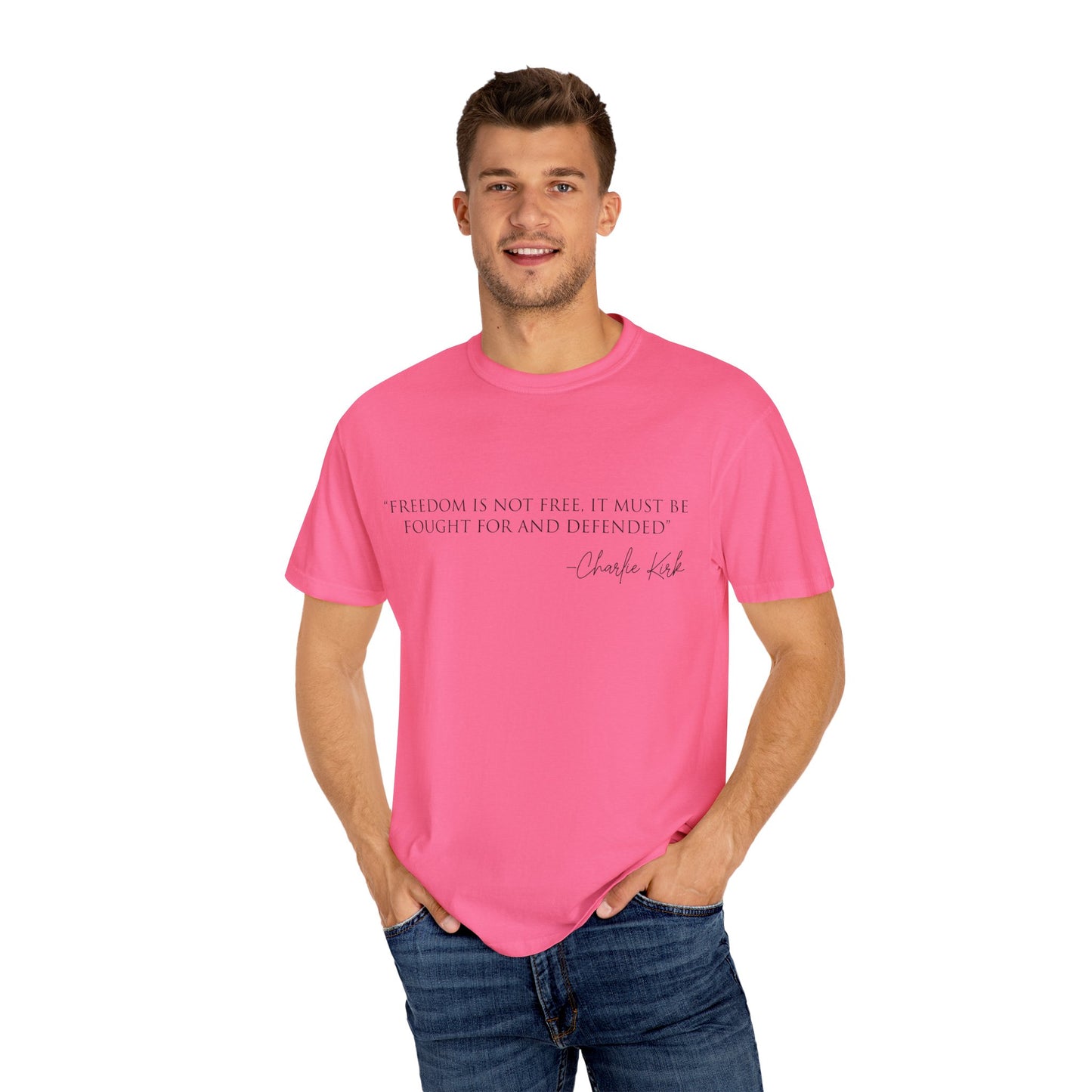 Freedom Quote Unisex T-Shirt, Motivational Tee, Gift for Activists, Casual Wear, Birthday Present, Statement Apparel