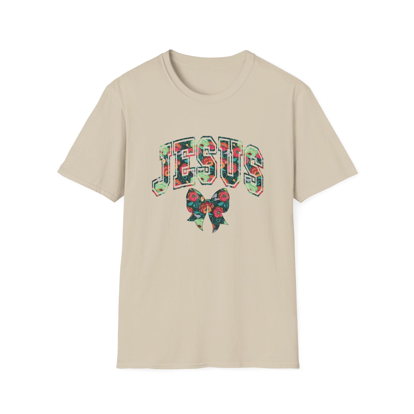Jesus Plaid Graphic Unisex T-Shirt, Casual Holiday Tee, Christian Gift, Christian Apparel, Fall Fashion, Faith-Based Wear