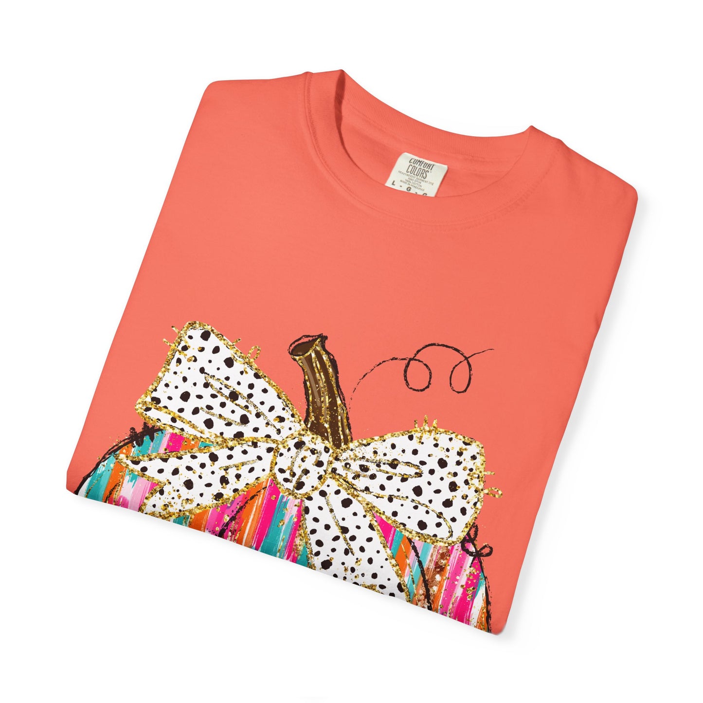 Colorful Pumpkin Graphic T-Shirt for Fall, Casual Autumn Tee, Halloween Shirt, Thanksgiving Outfit, Gift for Her