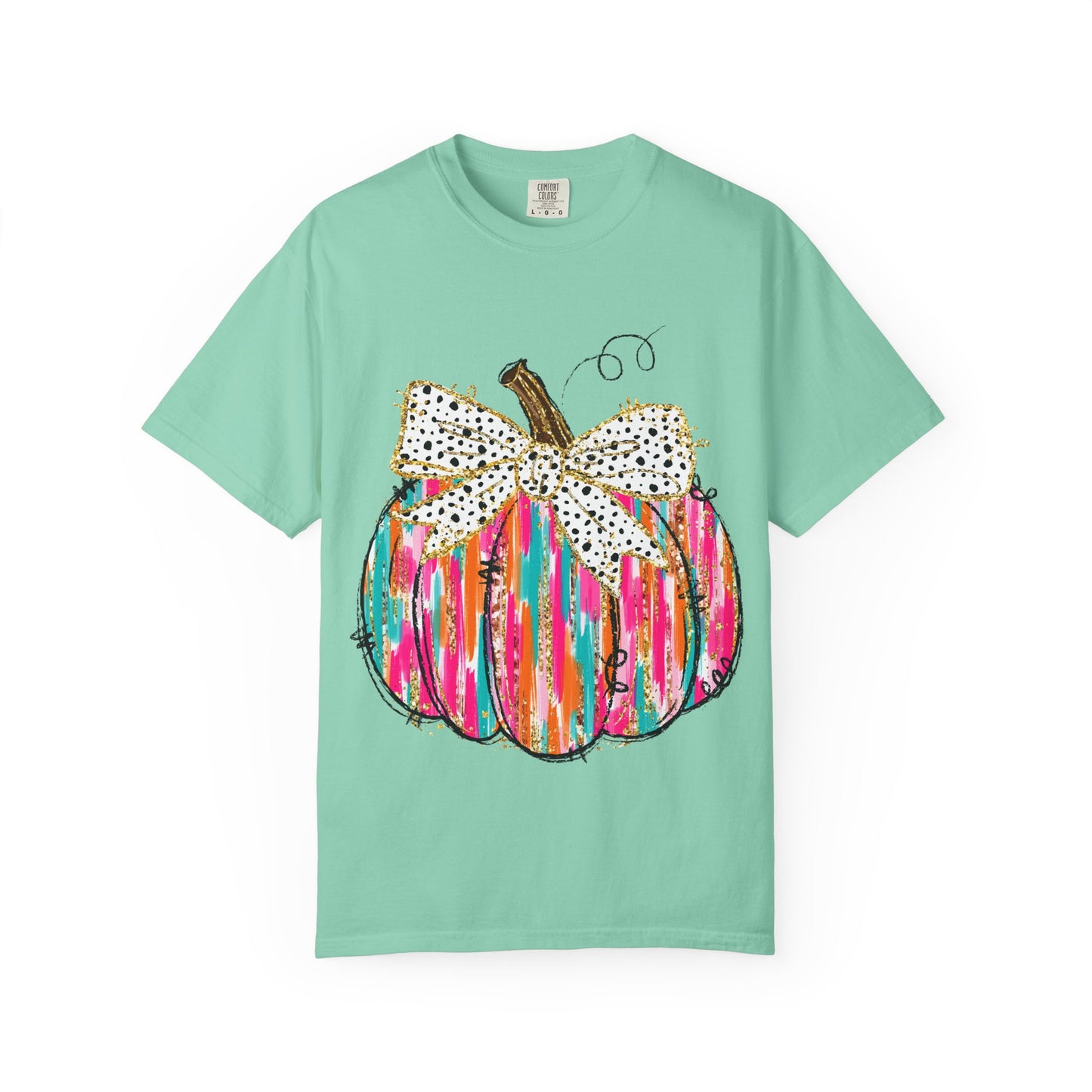 Colorful Pumpkin Graphic T-Shirt for Fall, Casual Autumn Tee, Halloween Shirt, Thanksgiving Outfit, Gift for Her