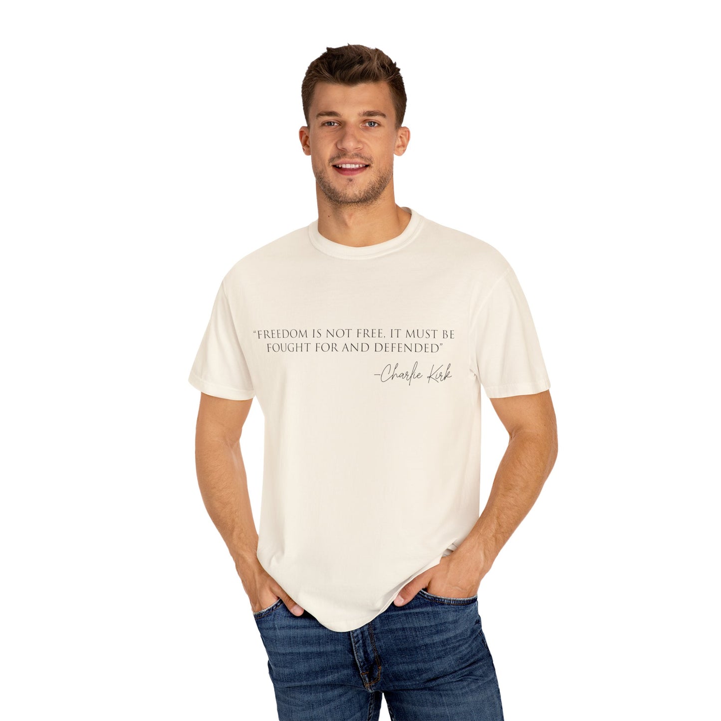 Freedom Quote Unisex T-Shirt, Motivational Tee, Gift for Activists, Casual Wear, Birthday Present, Statement Apparel