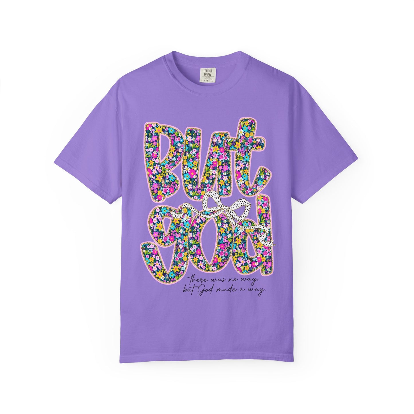 God Is Good Floral T-Shirt, Inspirational Tee, Gift for Him/Her, Faith-Based Apparel, Everyday Comfort
