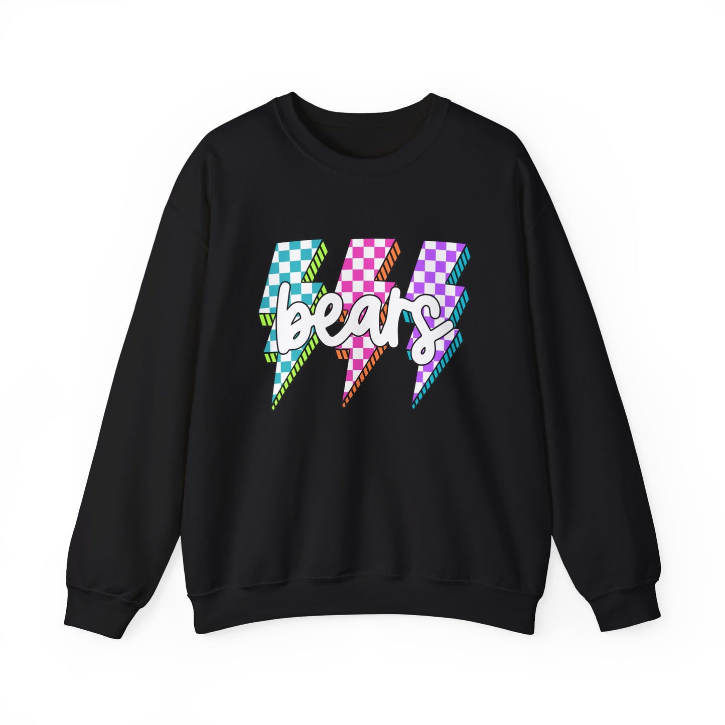 Colorful Bears Crewneck Sweatshirt, Unisex Sweatshirt, Graphic Sweatshirt, Cozy Sweatshirt for Gifts, Casual Wear