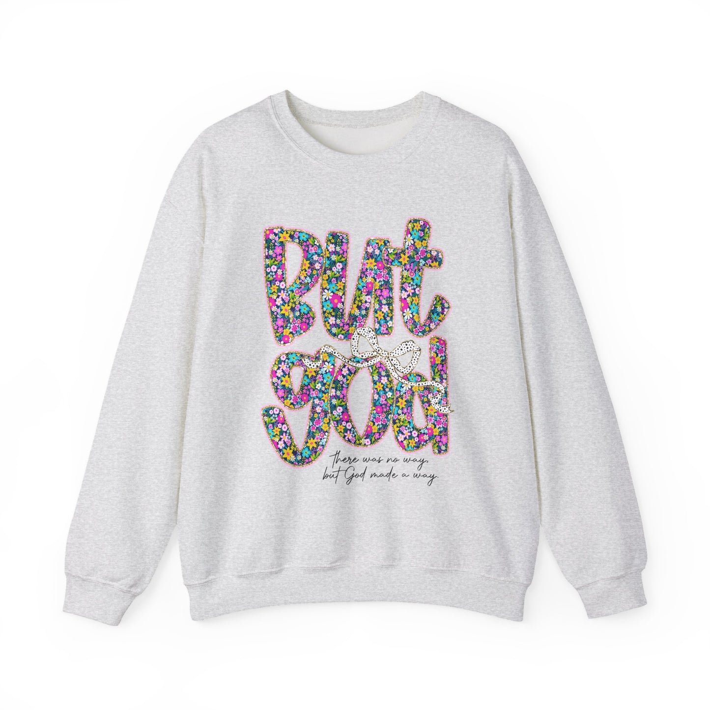 Colorful Floral Crewneck Sweatshirt - Motivational Gift for Friends, Cozy Lounge Wear, Unique Gift for Birthday, Inspirational