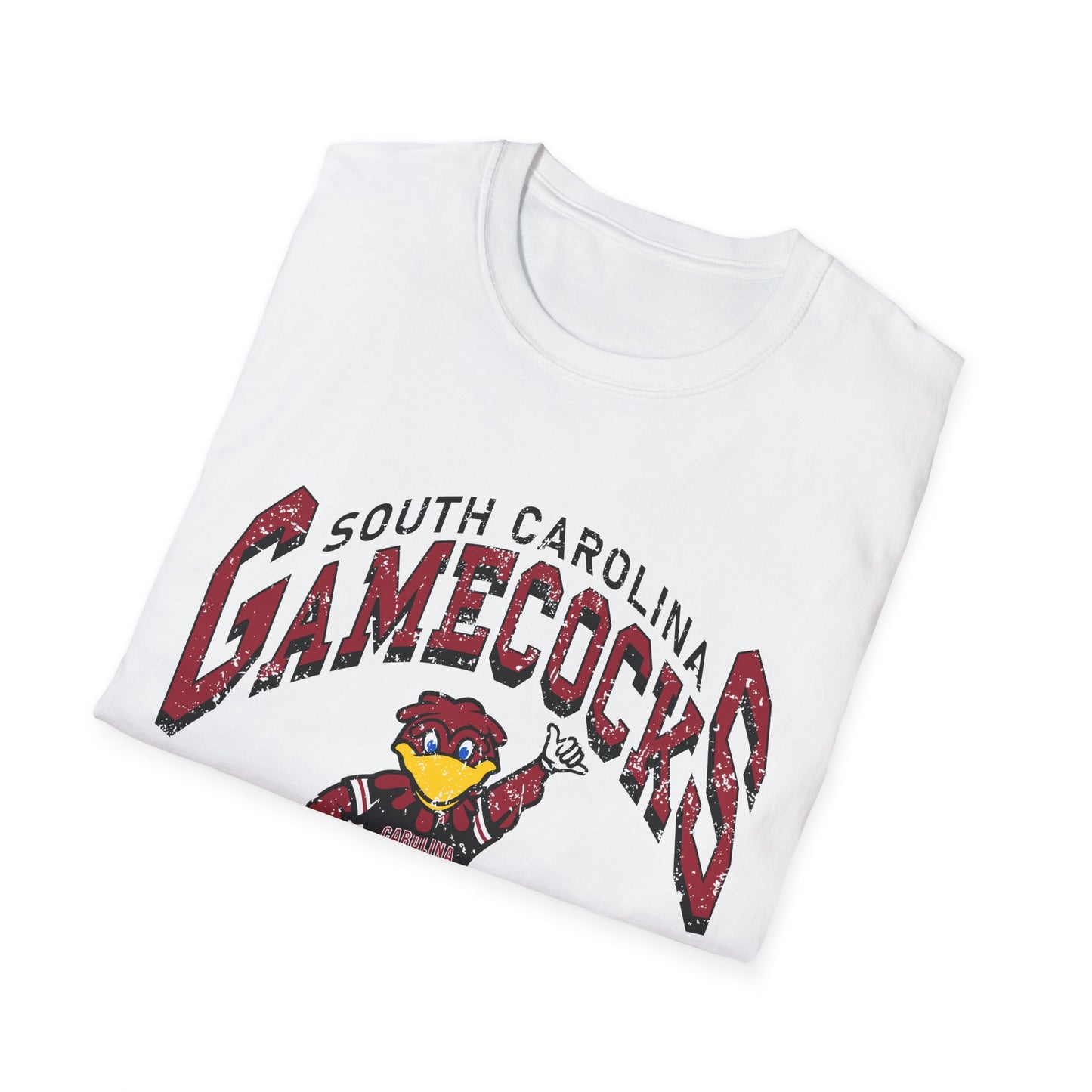 Vintage Gamecocks Tee, Unisex Softstyle T-Shirt for Fans, Game Day Apparel, College Spirit Wear, South Carolina Merchandise
