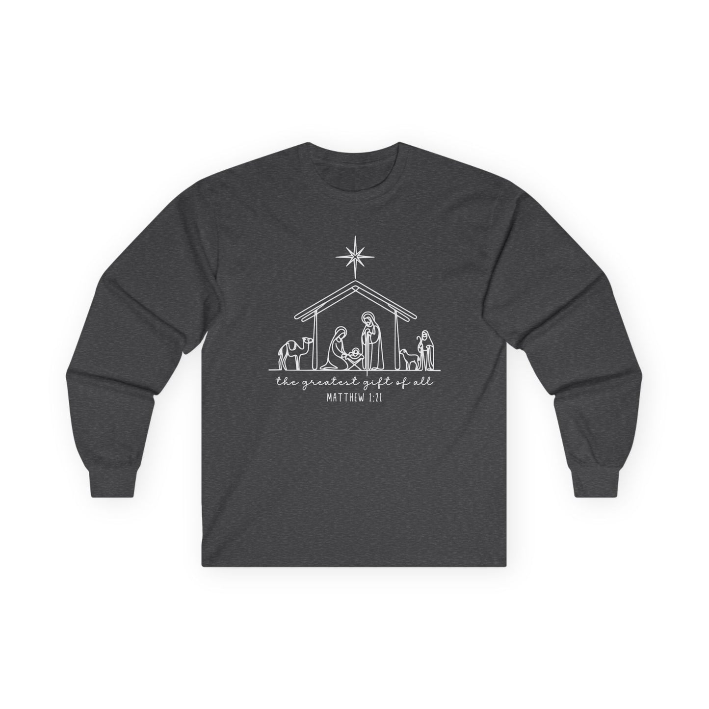 Unisex Christmas Long Sleeve Gildan Tee