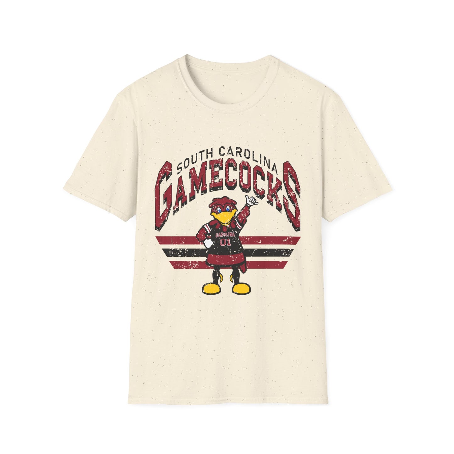 Vintage Gamecocks Tee, Unisex Softstyle T-Shirt for Fans, Game Day Apparel, College Spirit Wear, South Carolina Merchandise