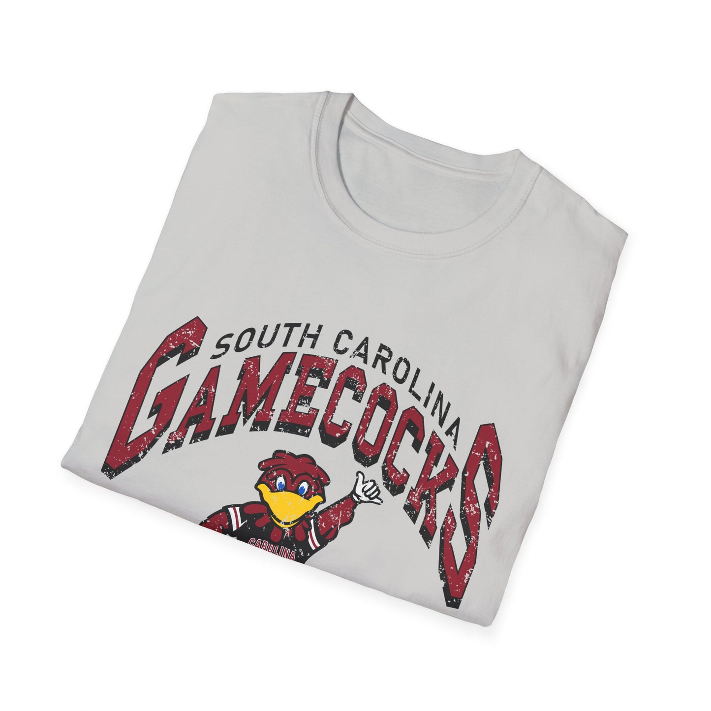Vintage Gamecocks Tee, Unisex Softstyle T-Shirt for Fans, Game Day Apparel, College Spirit Wear, South Carolina Merchandise