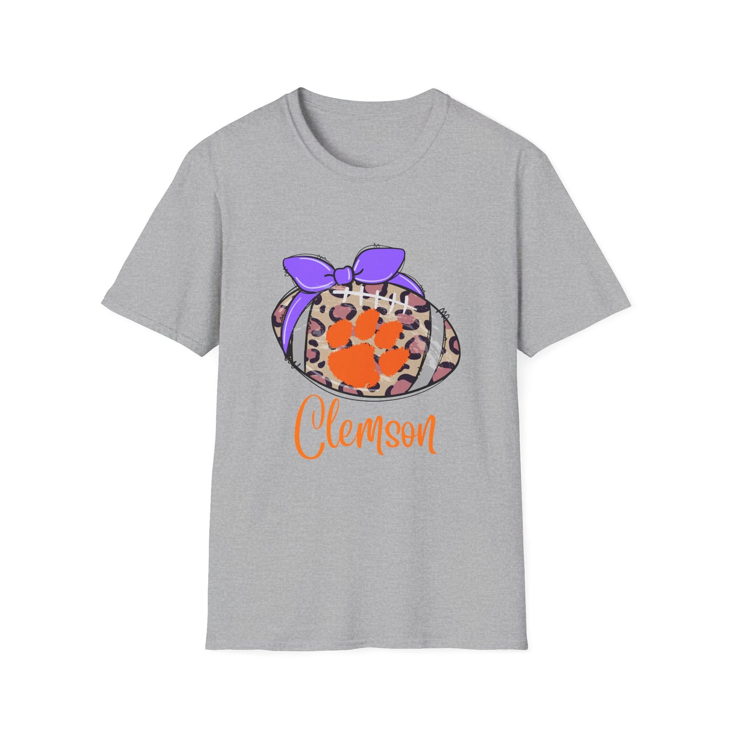 Tiger Leopard Print T-Shirt | Unisex Softstyle Tee | Game Day Apparel, College Spirit Wear, Birthday Gift, Casual Outing