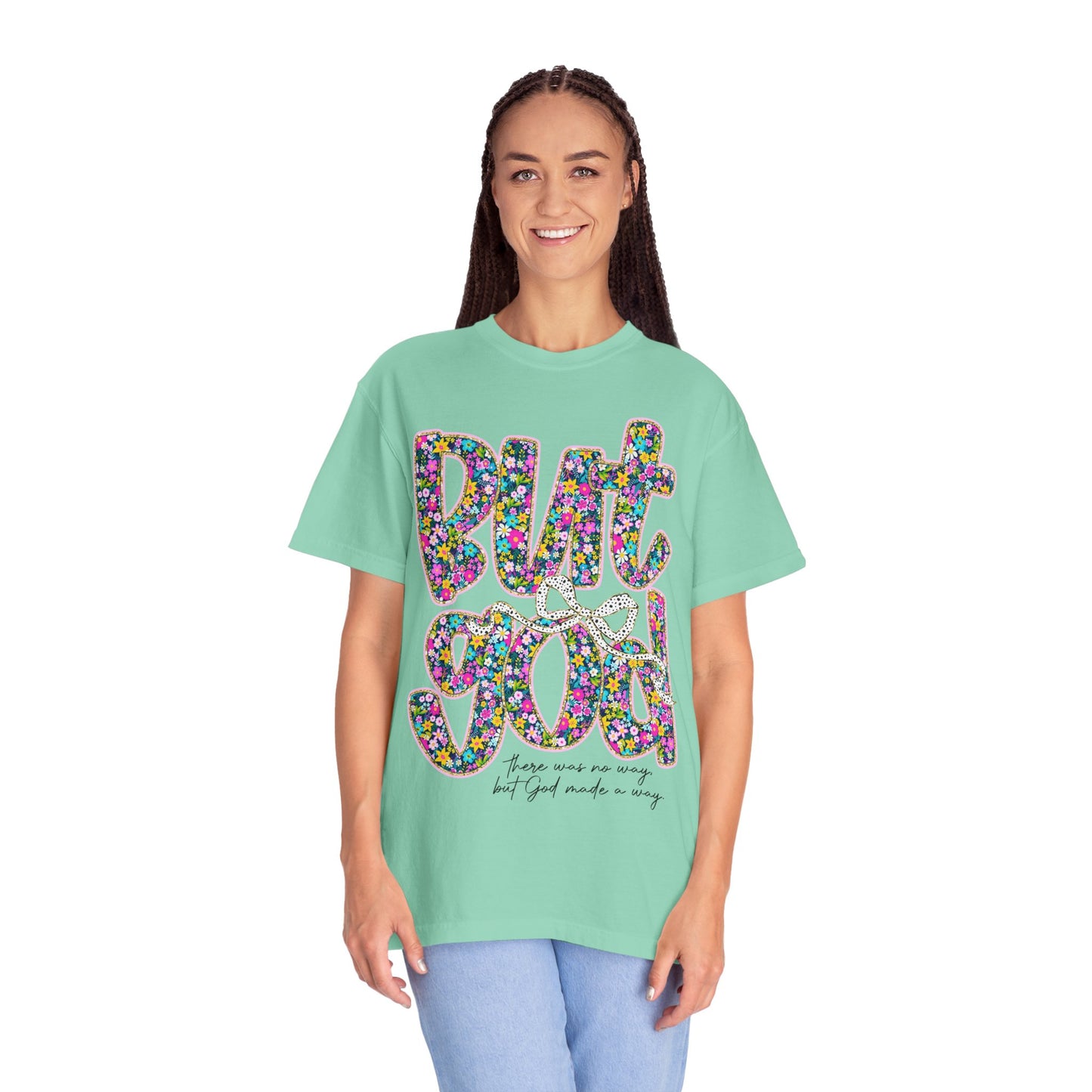 God Is Good Floral T-Shirt, Inspirational Tee, Gift for Him/Her, Faith-Based Apparel, Everyday Comfort