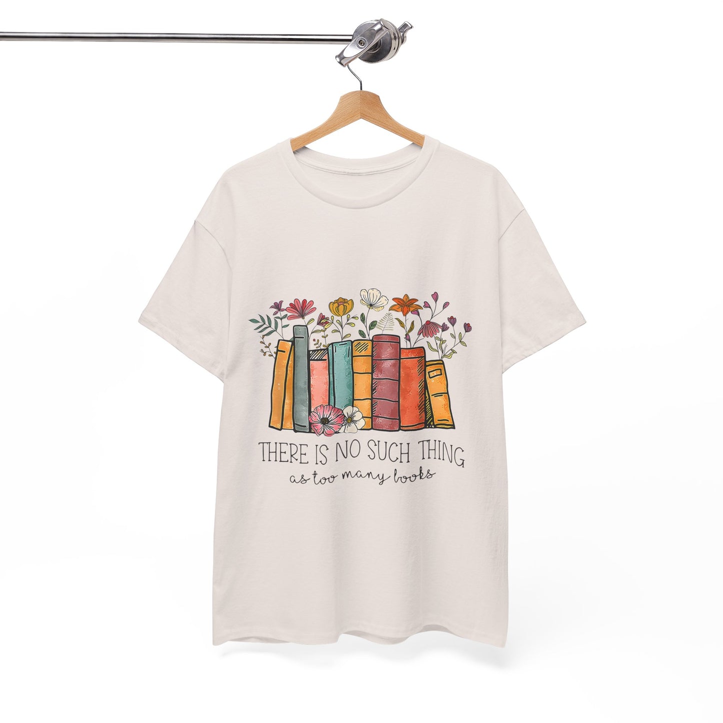 Book Lover's Unisex Heavy Cotton Tee, Cute Literary Gift, Reading T-shirt, Funny Book Design, Bookish Apparel, Cozy Gift for Readers