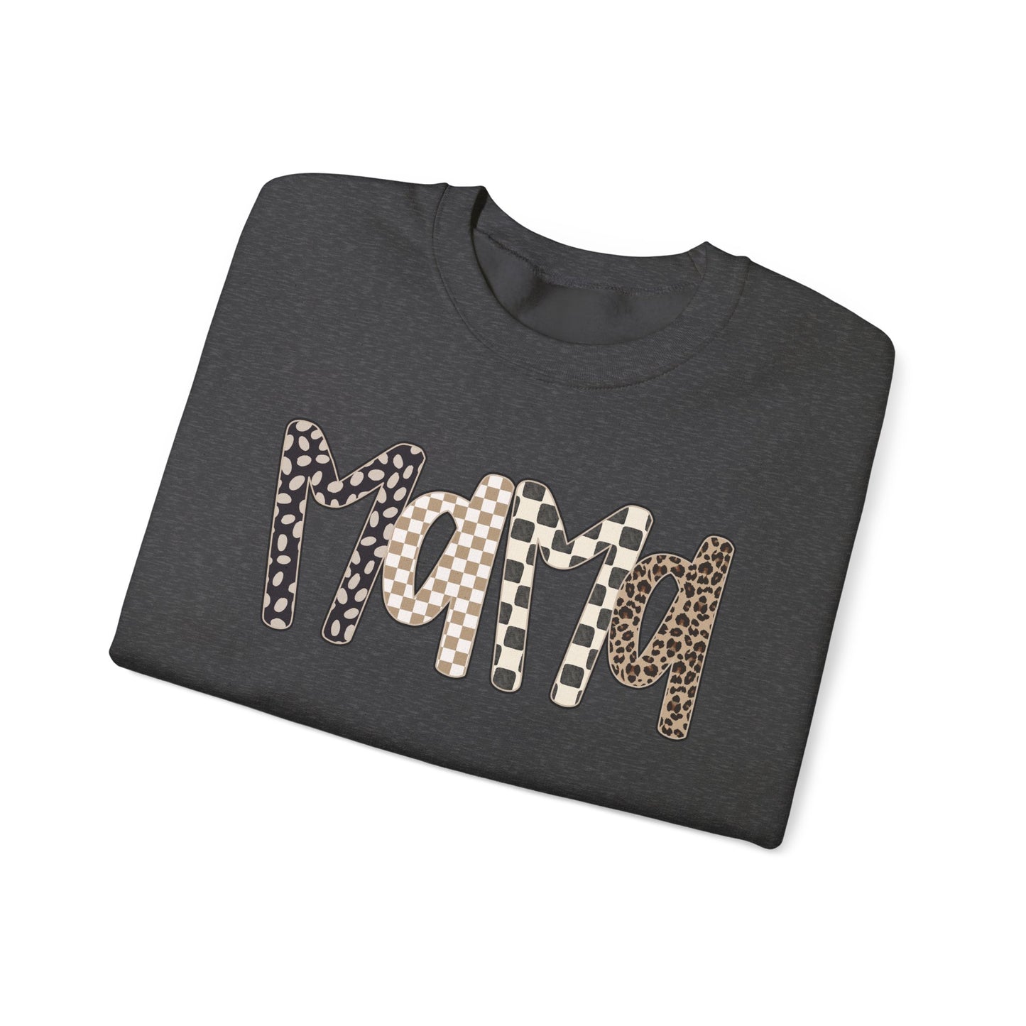 Mama Leopard Print Crewneck Sweatshirt