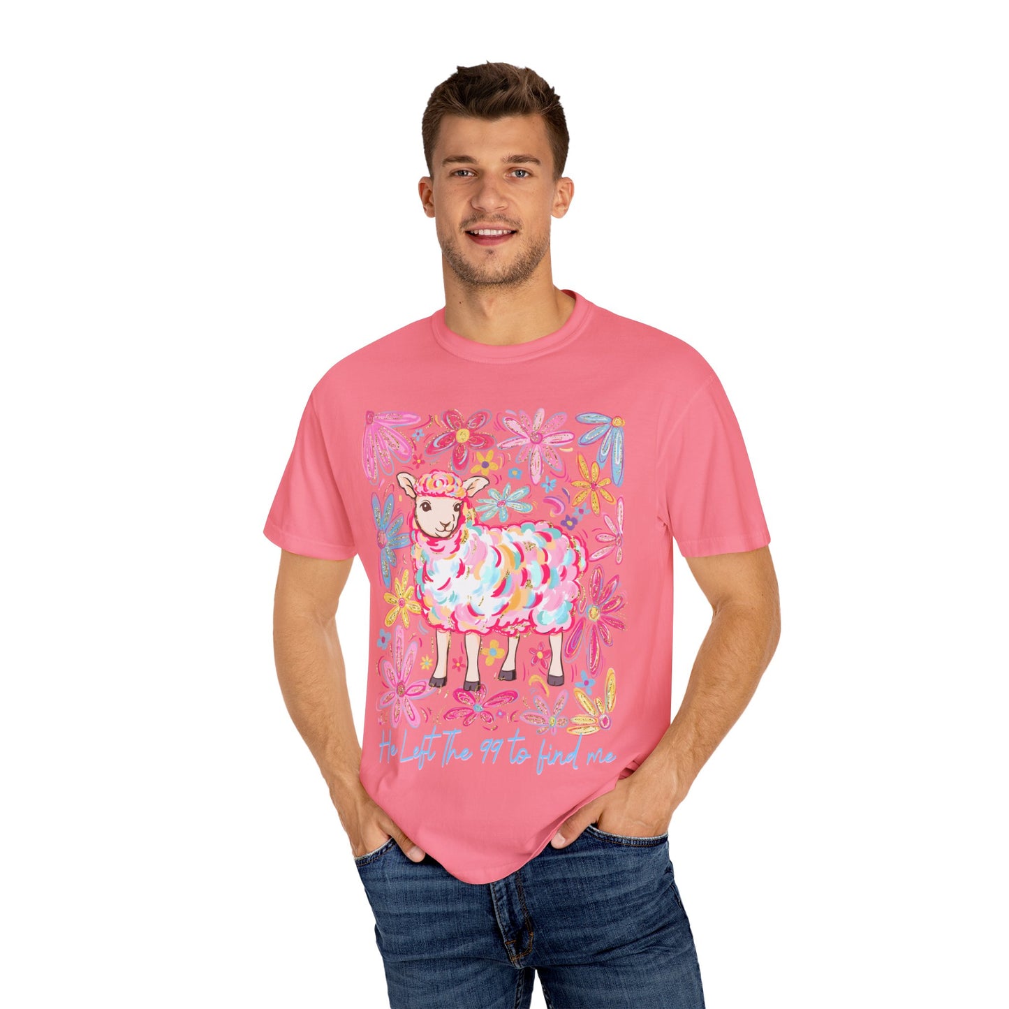 Whimsical Floral Sheep T-Shirt – Soft Unisex Tee, Perfect for Nature Lovers, Easter, Spring Celebrations, Gift for Her, Casual Wear