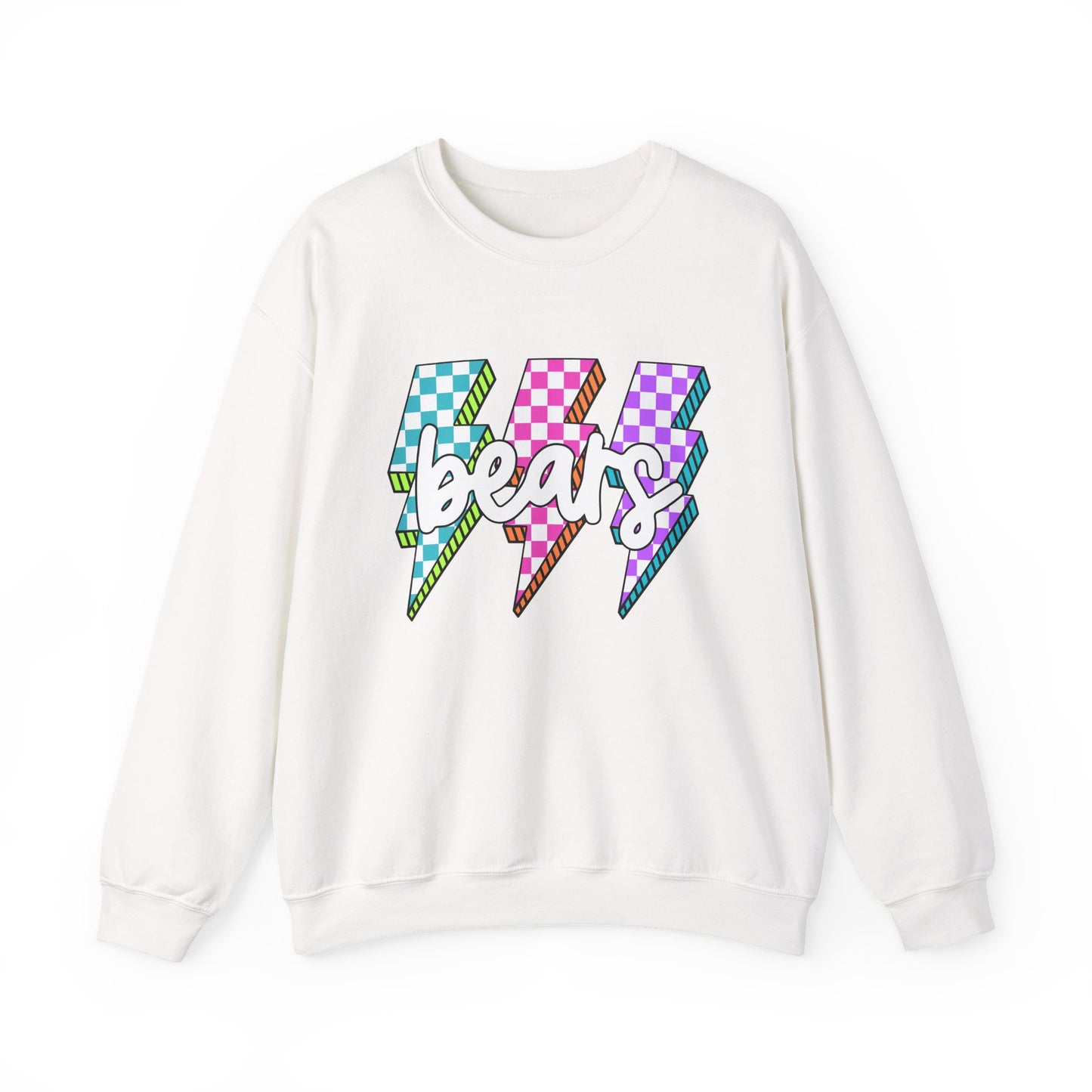 Colorful Bears Crewneck Sweatshirt, Unisex Sweatshirt, Graphic Sweatshirt, Cozy Sweatshirt for Gifts, Casual Wear