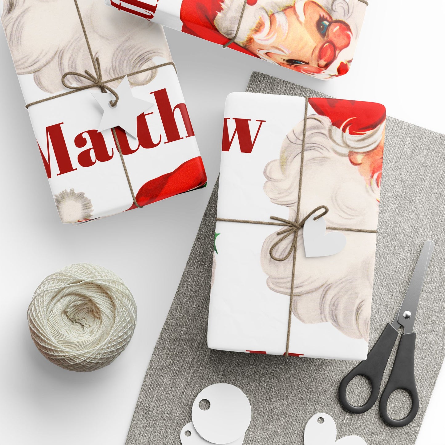 Boys Santa Wrapping Paper