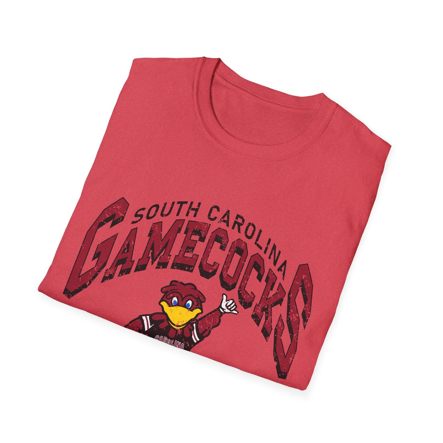 Vintage Gamecocks Tee, Unisex Softstyle T-Shirt for Fans, Game Day Apparel, College Spirit Wear, South Carolina Merchandise