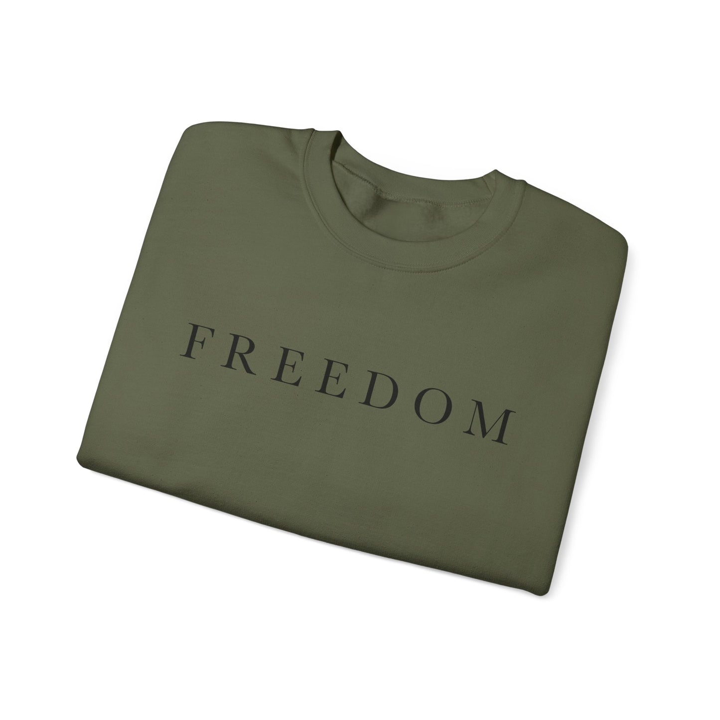 Freedom Crewneck Sweatshirt, Cozy Unisex Sweatshirt, Casual Wear, Gift for Him/Her, Everyday Comfort, Relaxed Fashion