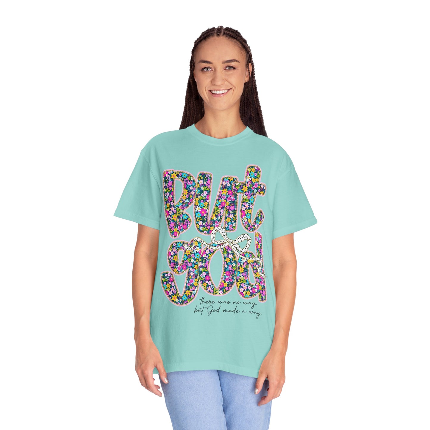 God Is Good Floral T-Shirt, Inspirational Tee, Gift for Him/Her, Faith-Based Apparel, Everyday Comfort