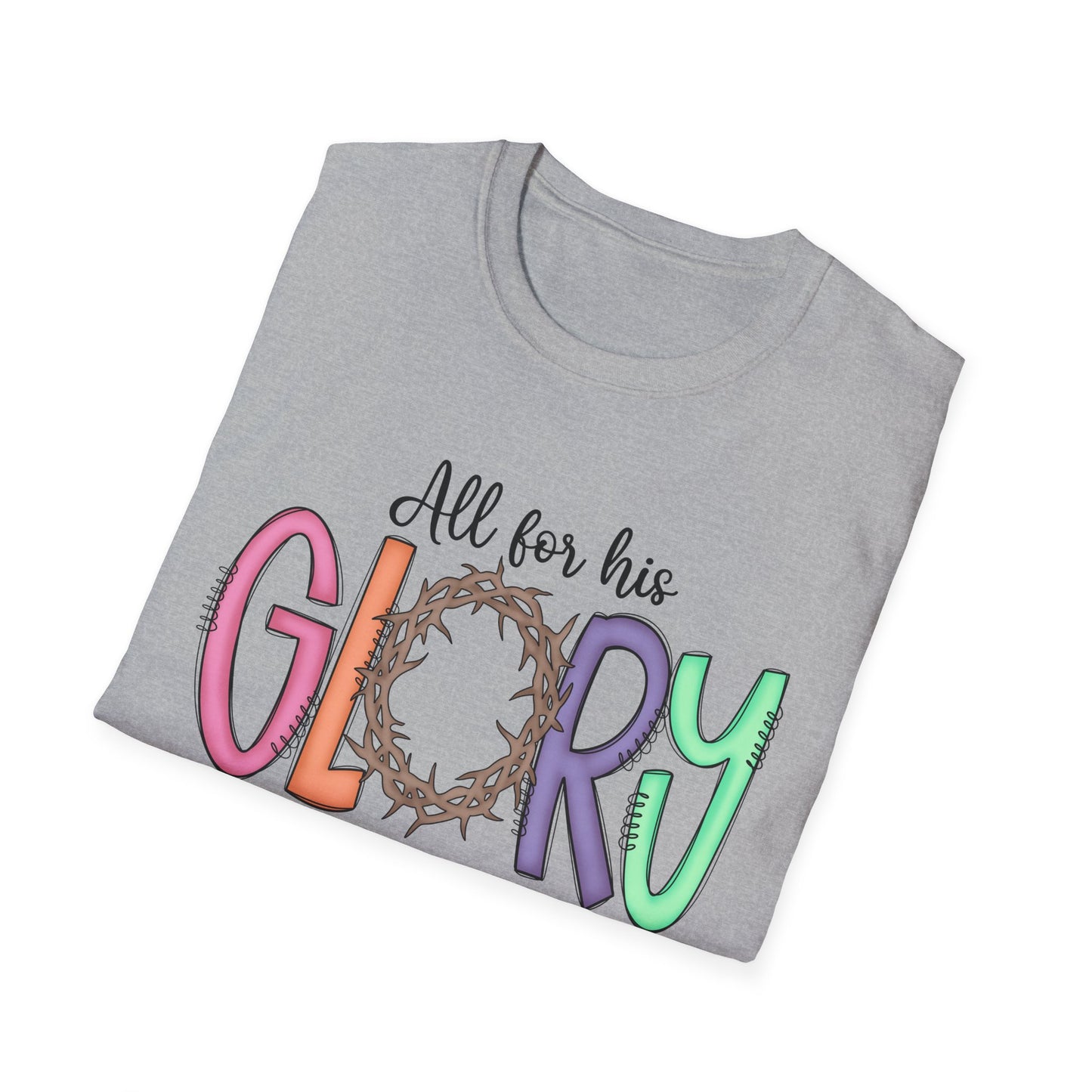 Colorful Faith T-Shirt | Unisex Softstyle Tee | Religious Apparel | Gifts for Men & Women | Inspirational Shirt | Casual Wear