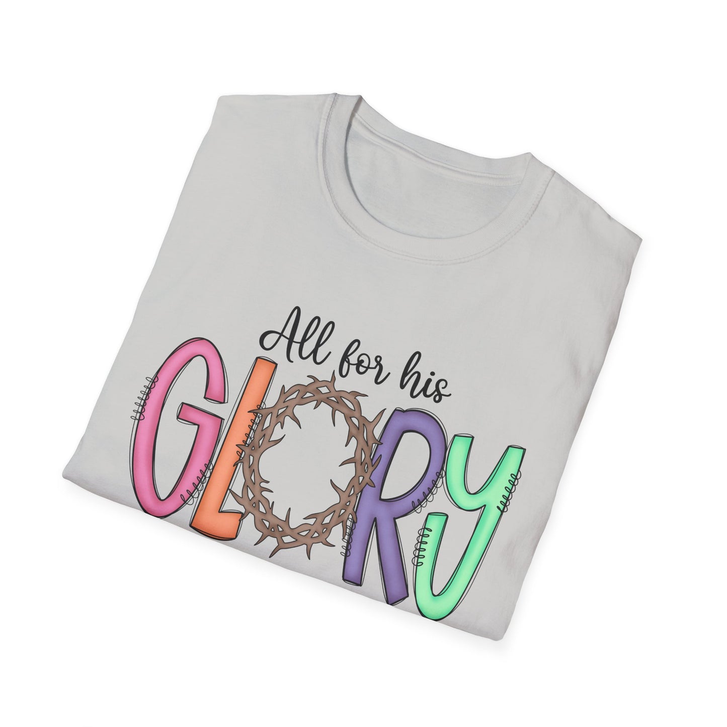 Colorful Faith T-Shirt | Unisex Softstyle Tee | Religious Apparel | Gifts for Men & Women | Inspirational Shirt | Casual Wear