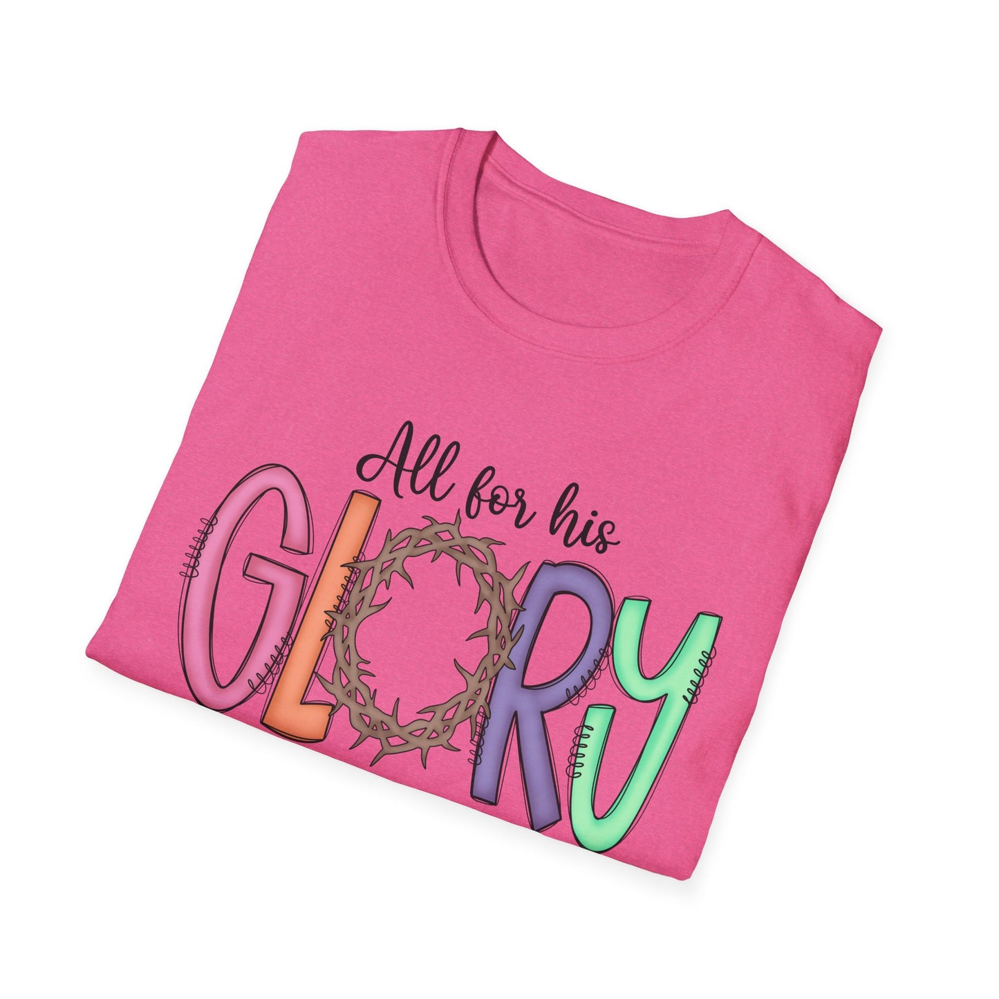 Colorful Faith T-Shirt | Unisex Softstyle Tee | Religious Apparel | Gifts for Men & Women | Inspirational Shirt | Casual Wear