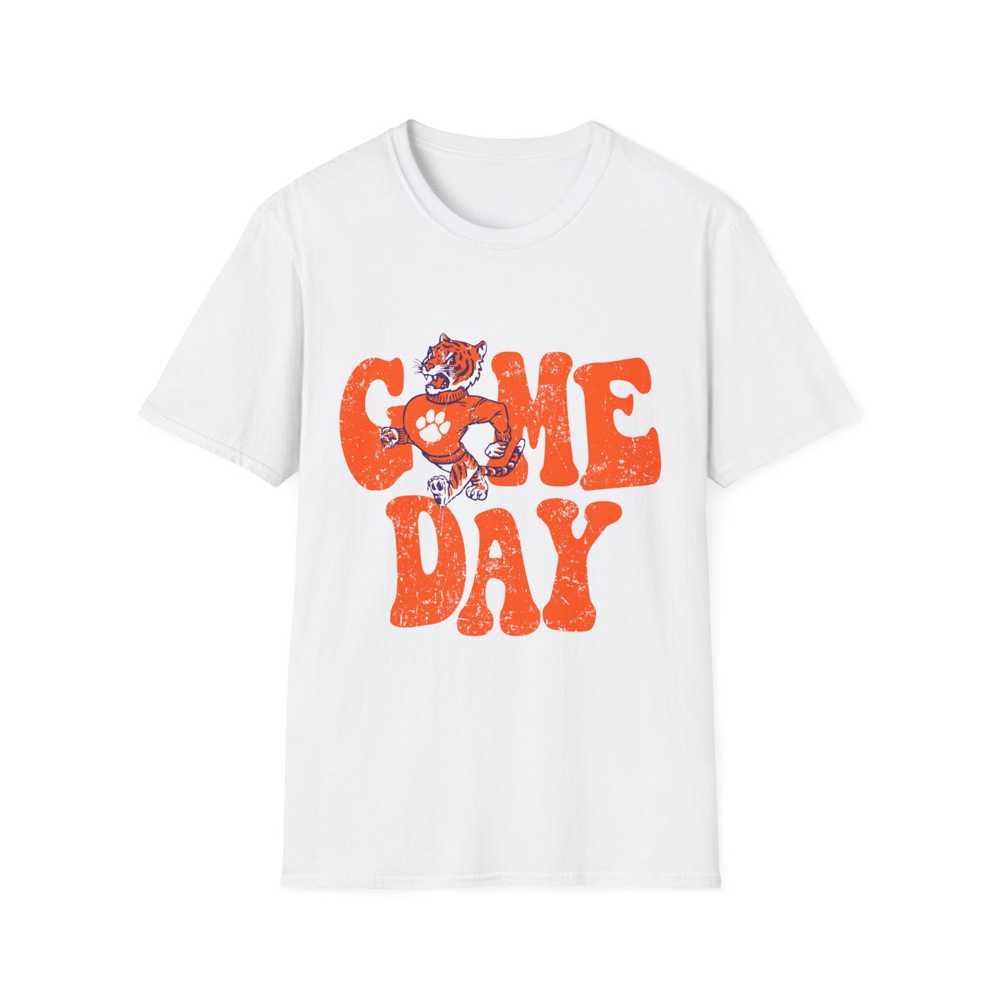 Game Day Unisex Softstyle T-Shirt | Perfect for Sports Fans, Tailgating, Casual Wear, Gift for Gamers, Cheer Day Apparel