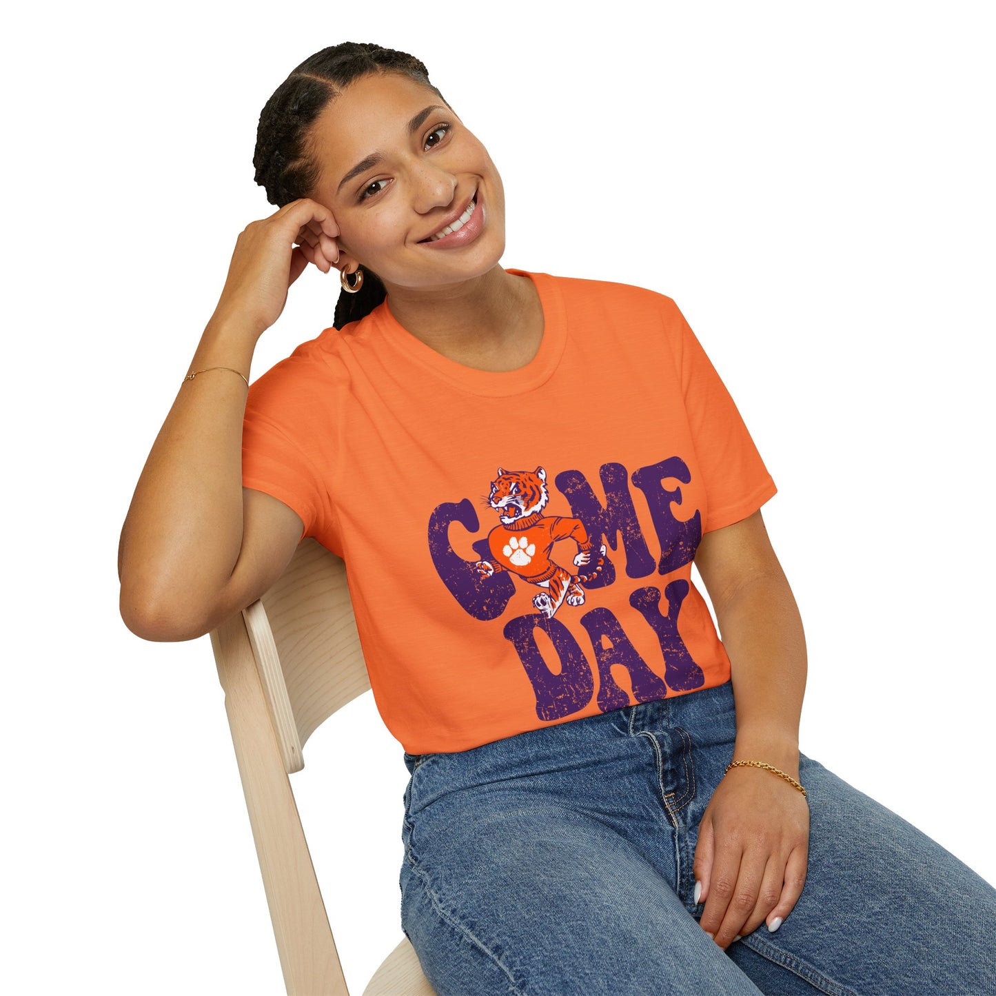 Game Day T-Shirt for Fans, Unisex Softstyle Tee, Sportswear, Tailgate Shirt, College Football Shirt